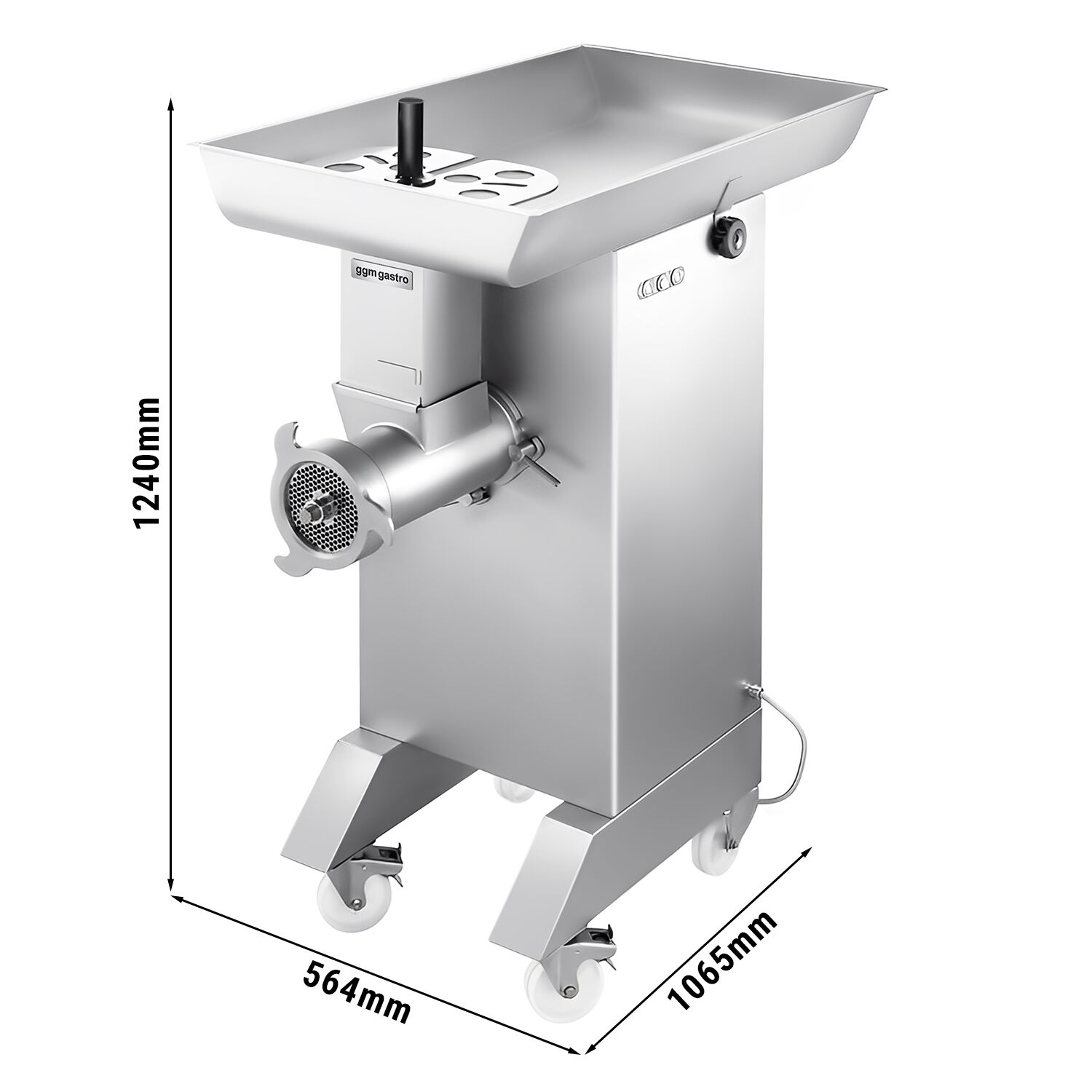 Heavy Duty Electric Meat Mincer Size 42 - 800-1000kg/h - 3.68 kW - Mincing Plate 8mm