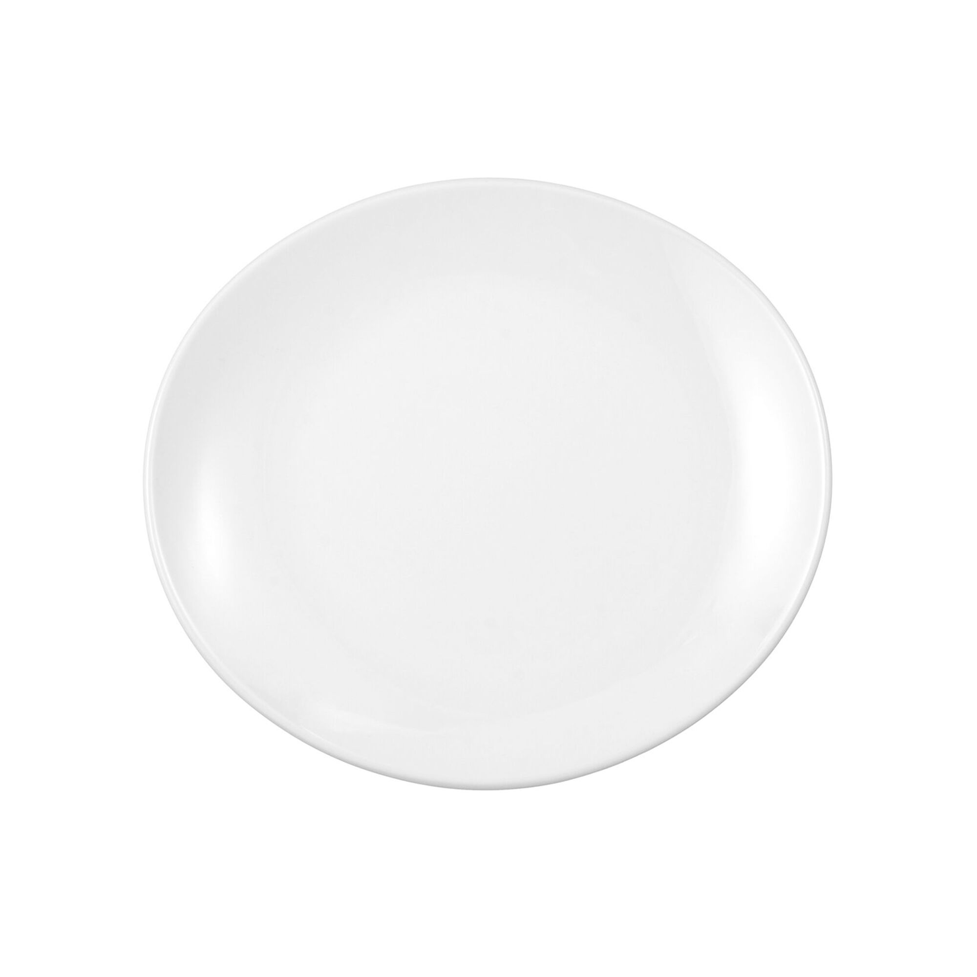 SELTMANN WEIDEN | Oval Porcelain Plate 250 x 230 mm Meran Steak & More – White, Stackable, Abrasion Protection, Easy-Clean, Low Injury Risk