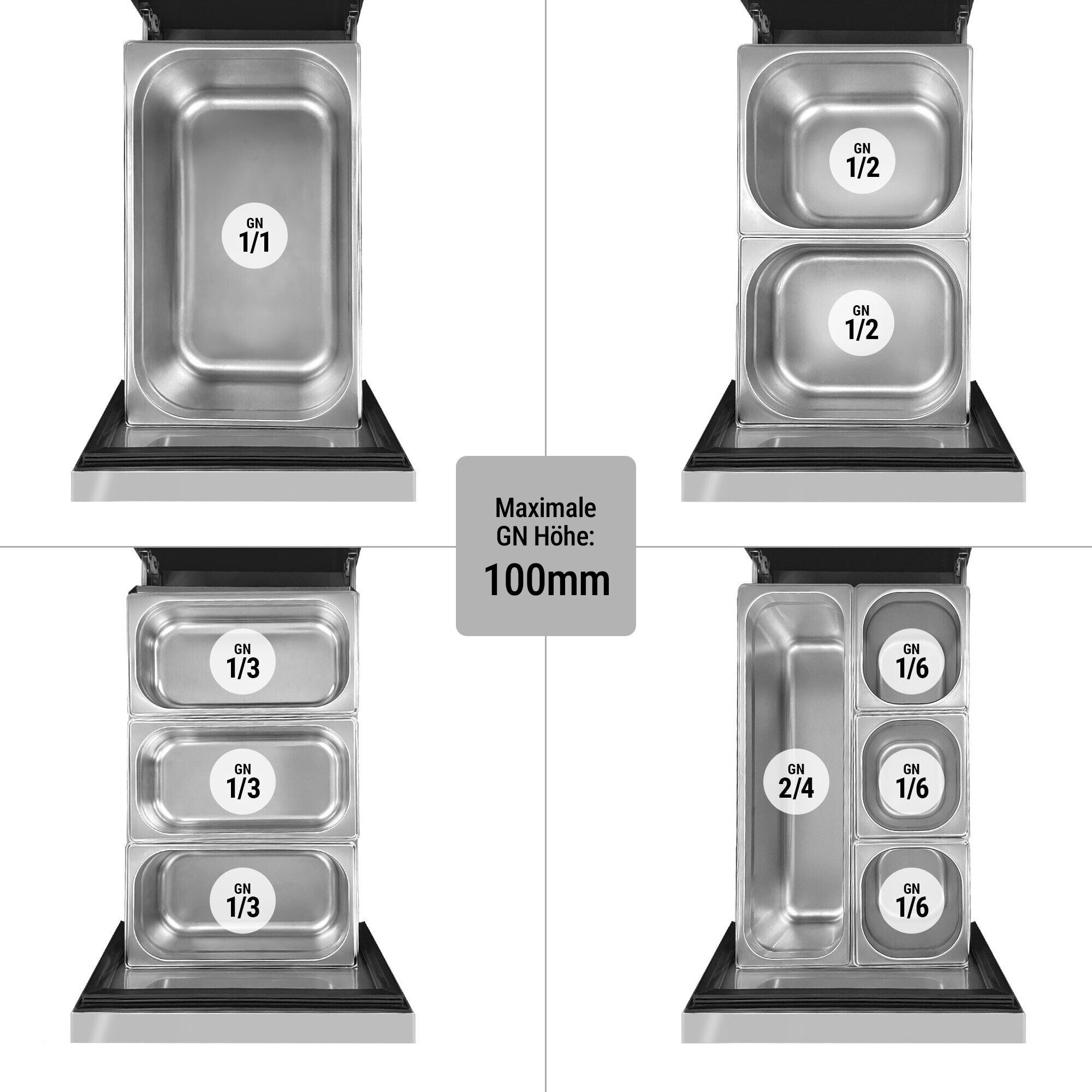 Commercial Chef Base PREMIUM - -2 to +8°C - 1400mm - 4 Drawer