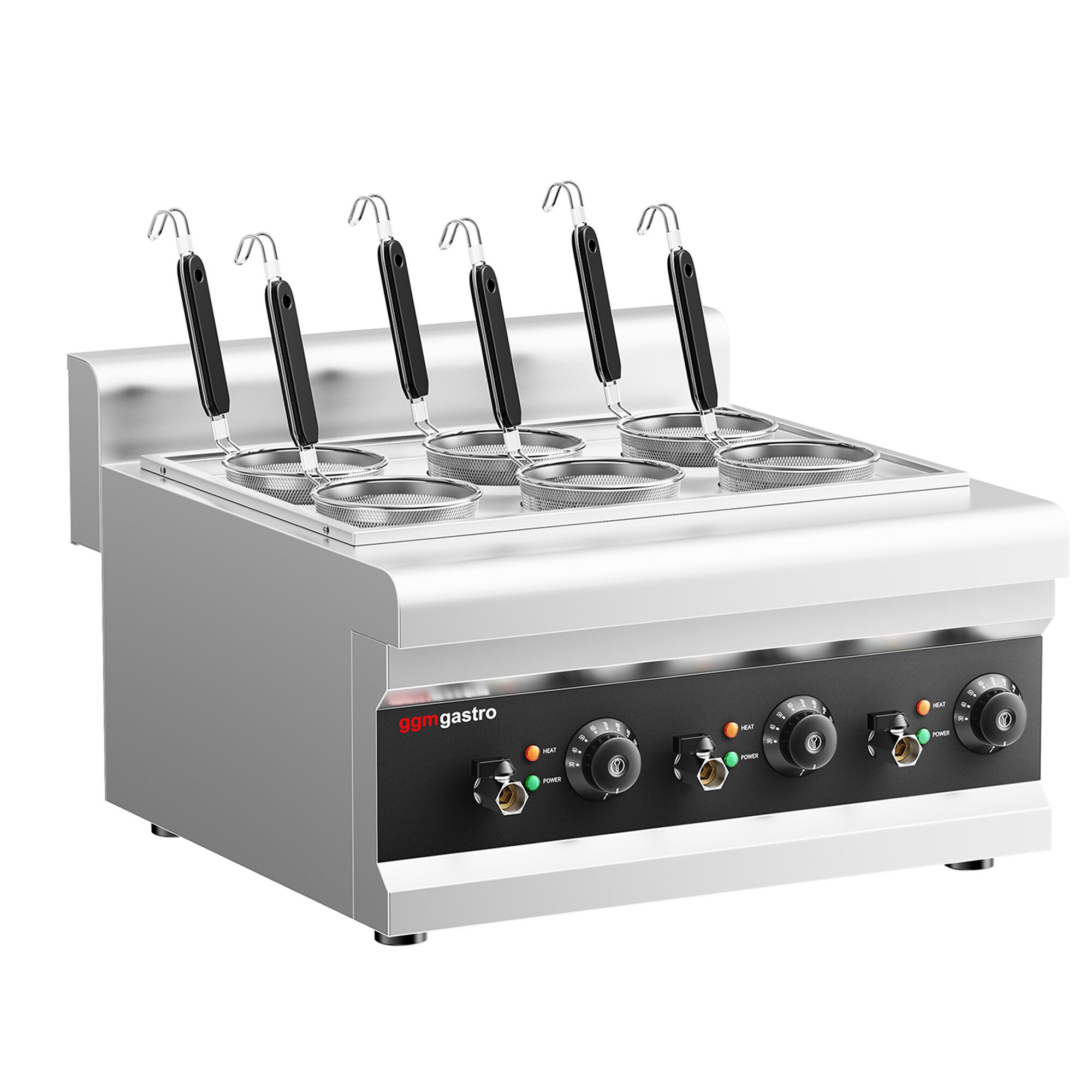 Cuiseur à pâtes électrique – 3 kW – incl. 6 paniers