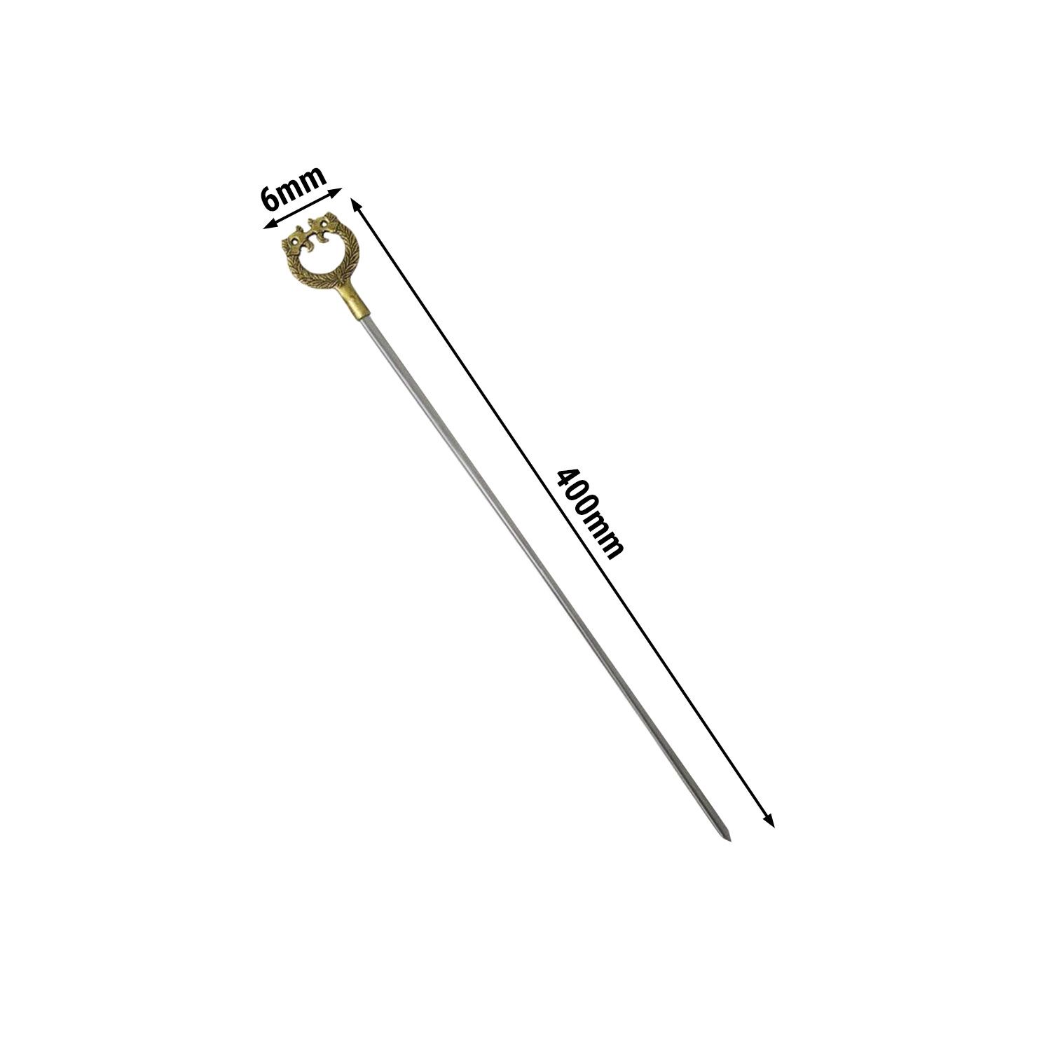 (50 pcs) Skewer - Short Decorative Skewer - 330mm - Stainless Steel