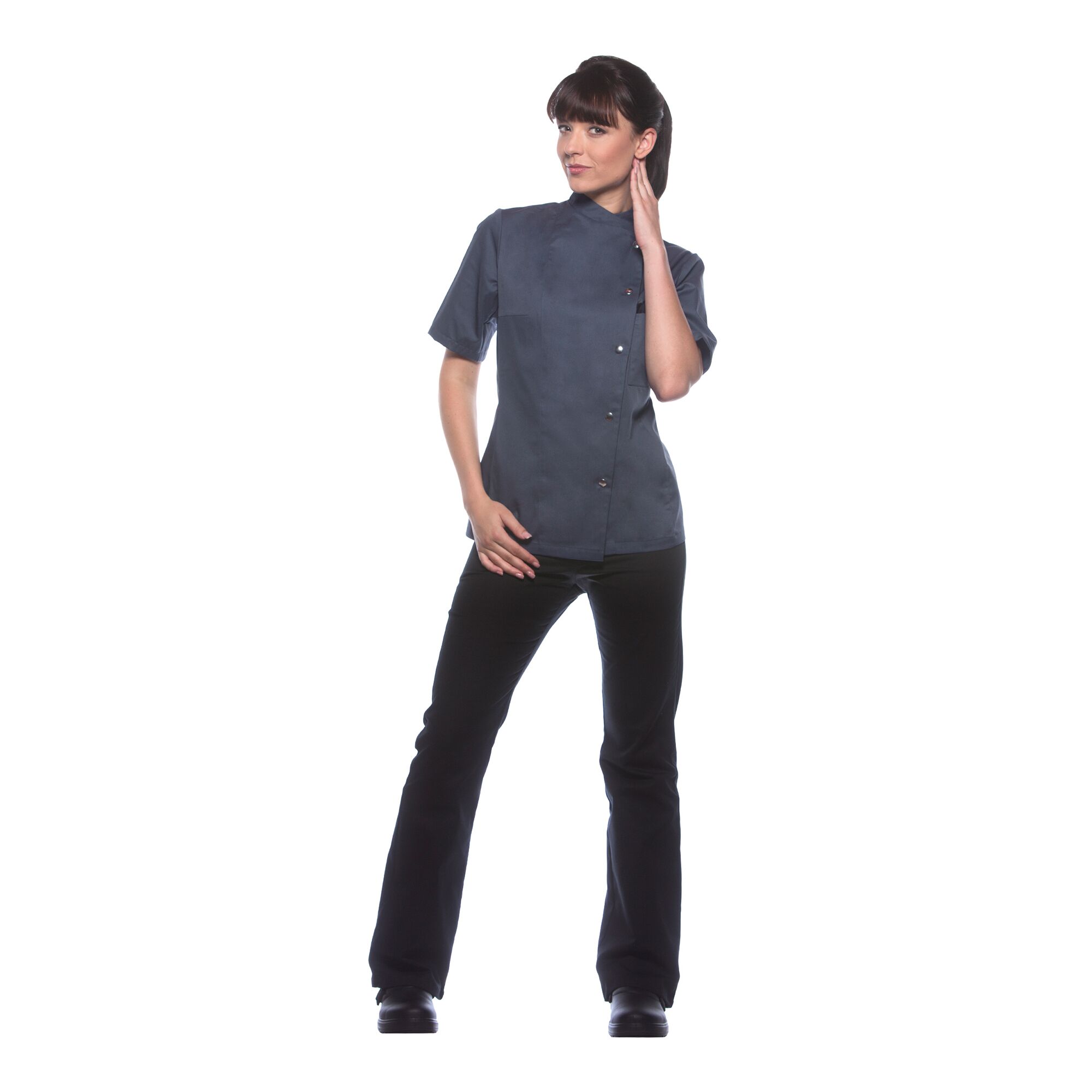 KARLOWSKY | Veste de cuisine femme Greta - Anthracite - Taille : 52