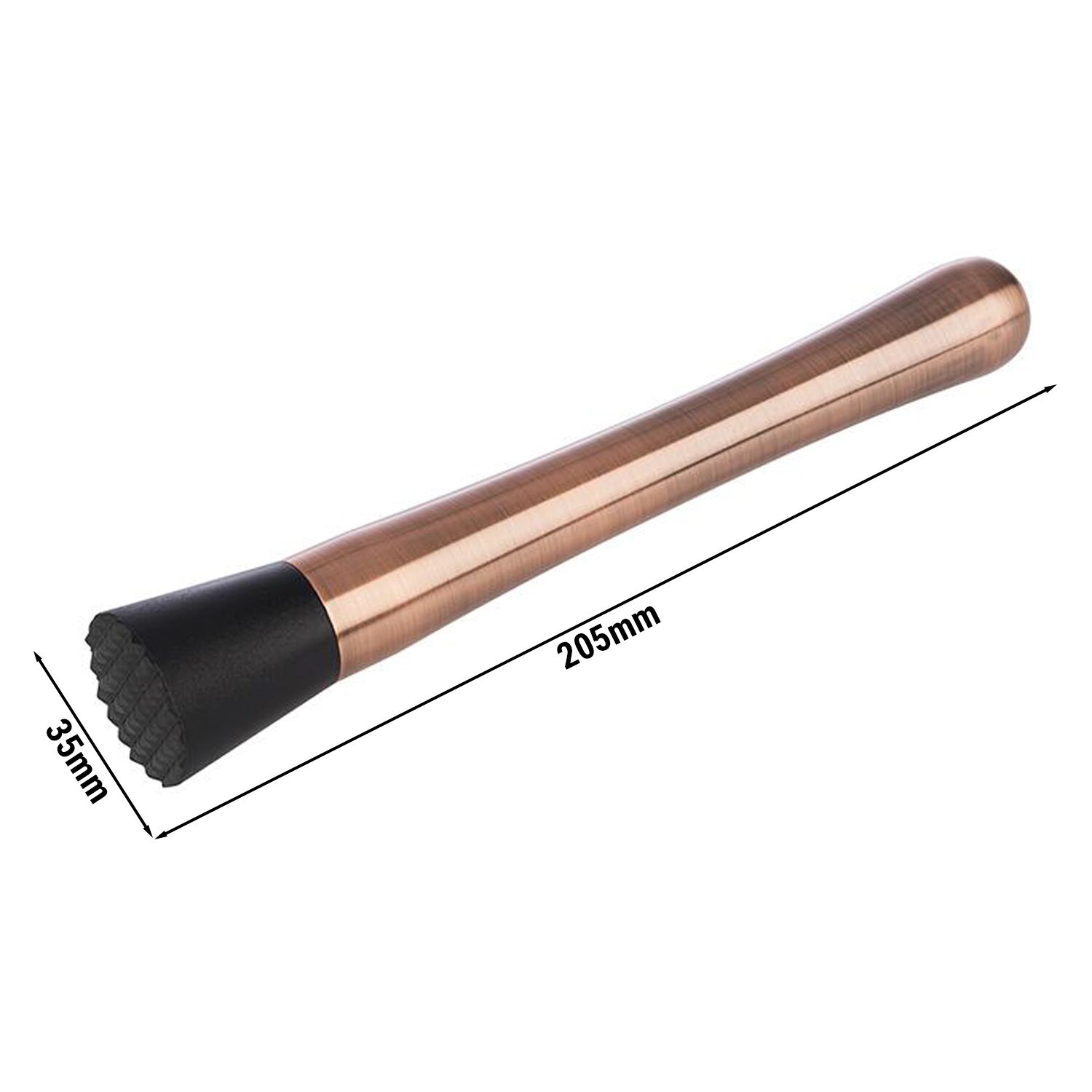 (6 pcs) Pilon à cocktail - acier inoxydable | polystyrène - Longueur: 205mm - Cuivre