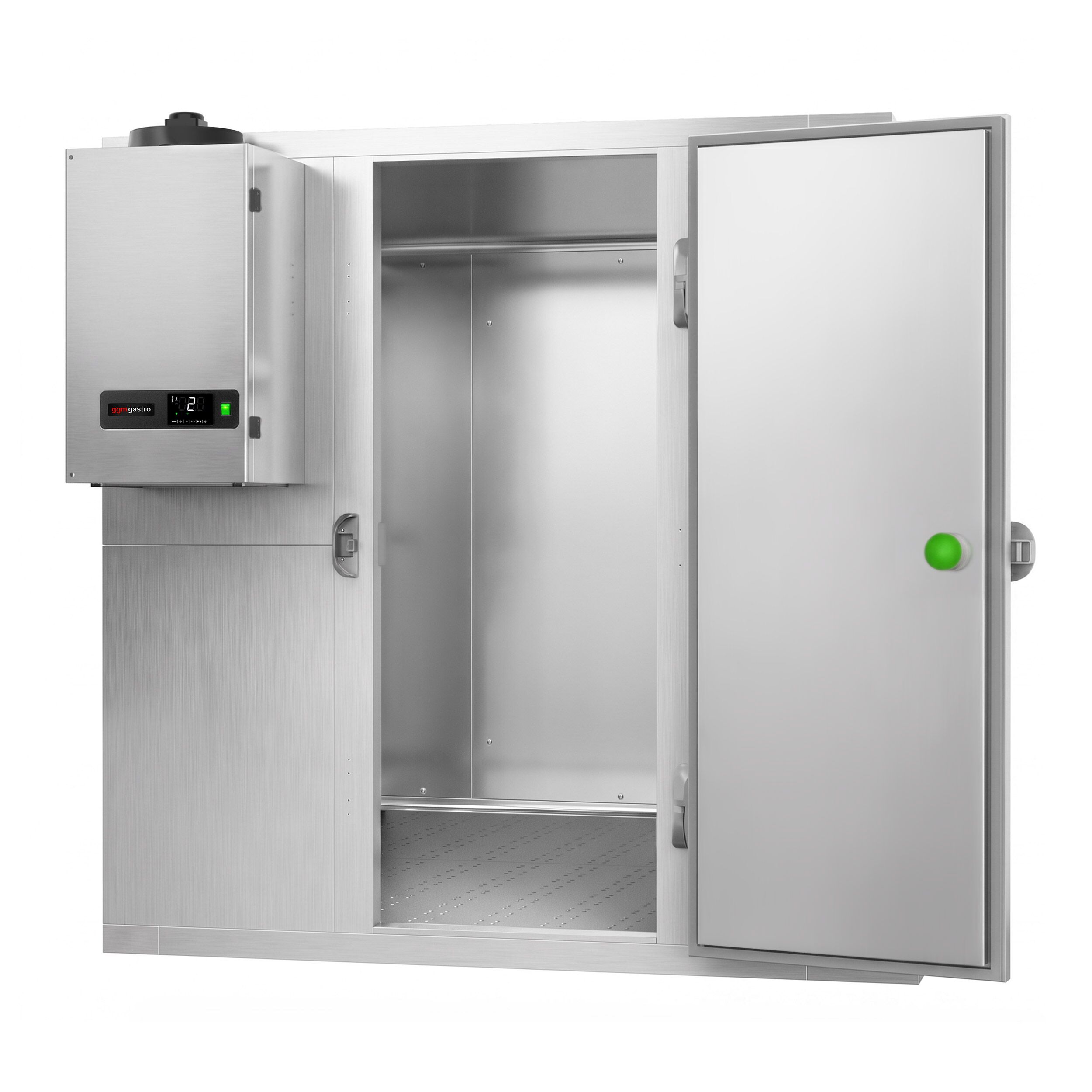 RVS koelcel - 1800x2100mm - 5,88m³ - incl. koelmotor