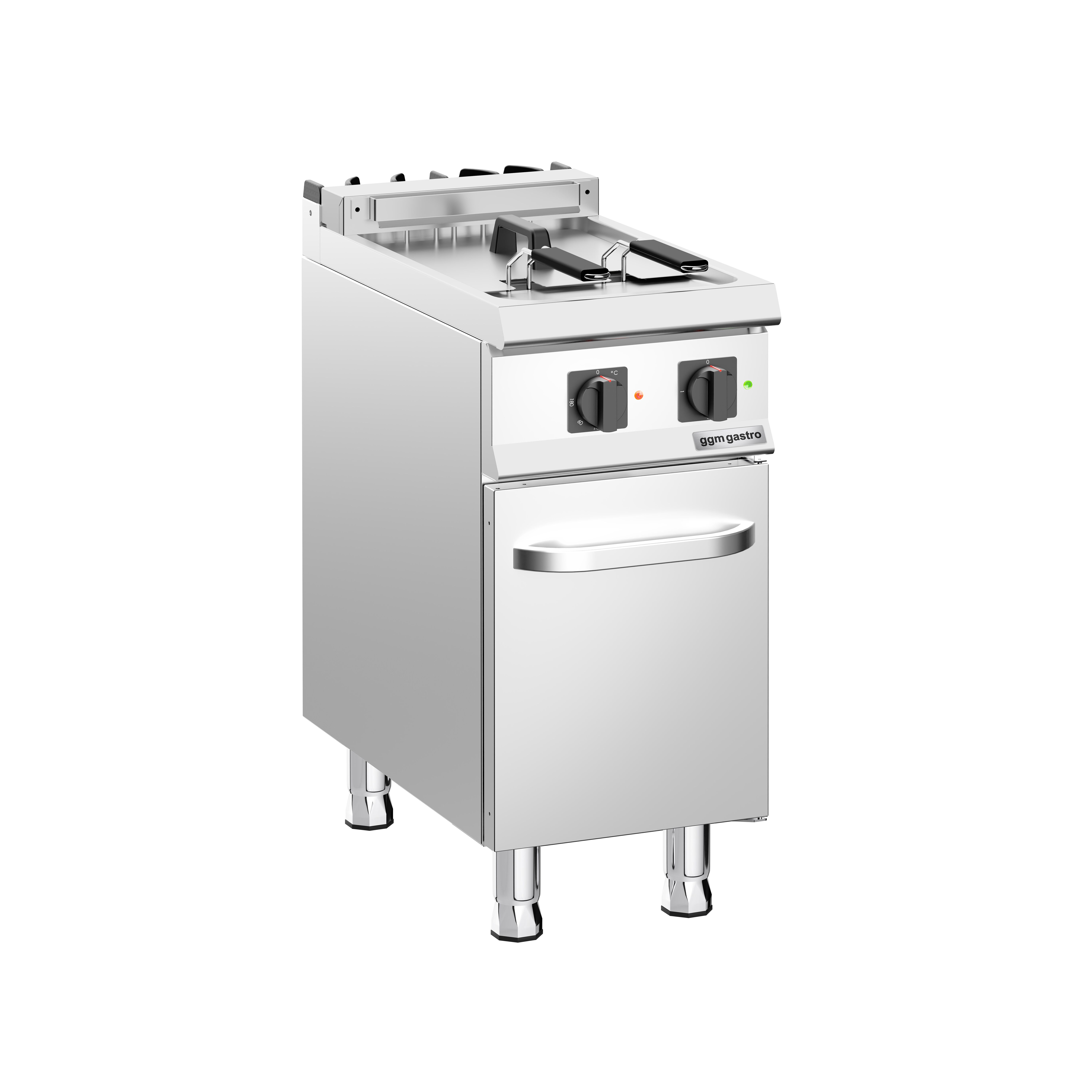 Elektro Fritteuse - 18 Liter - 14 kW - inkl. Unterbau mit 1 Tür