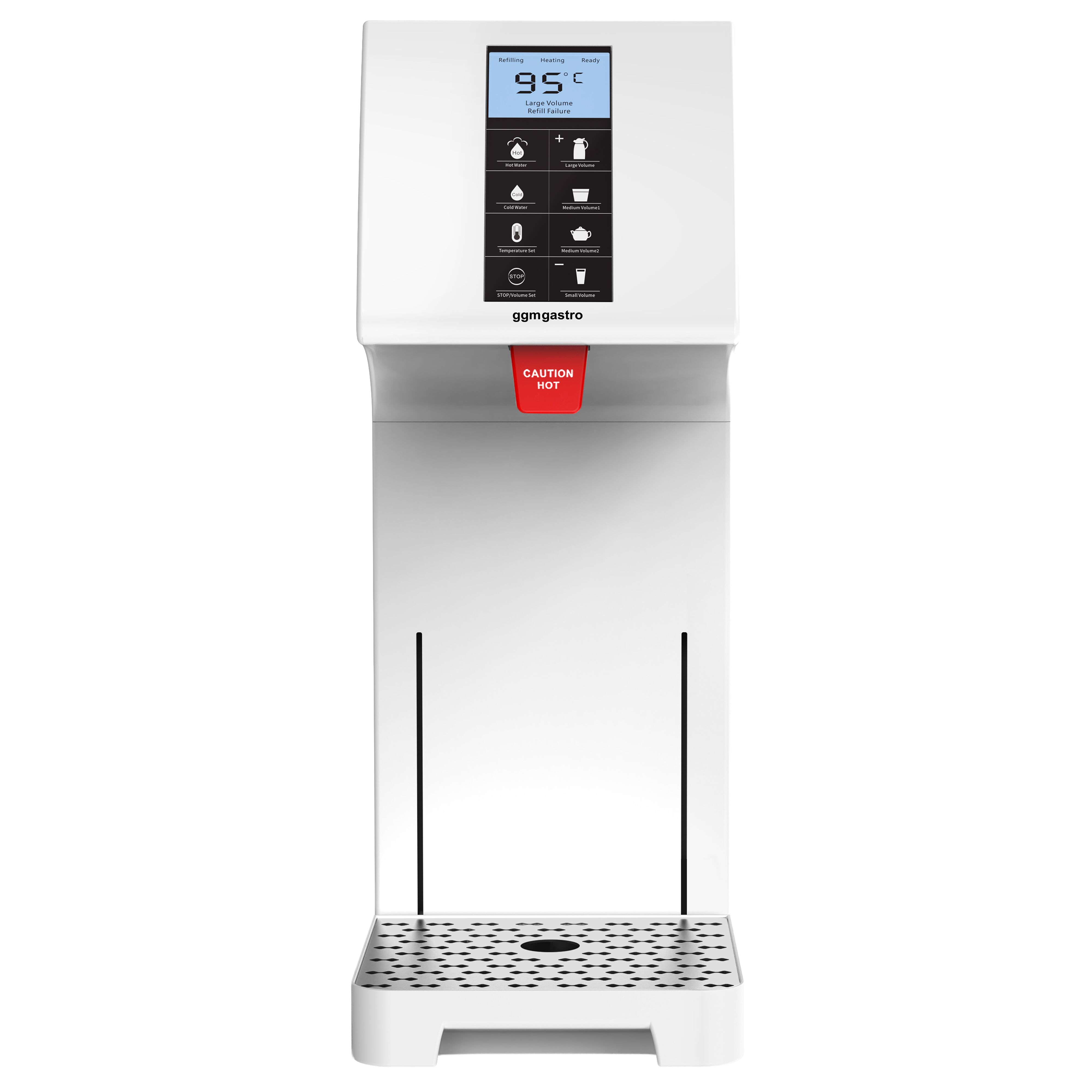 Distributeur de boissons chaudes - Numérique - 6,5L - 1,5kW - Blanc