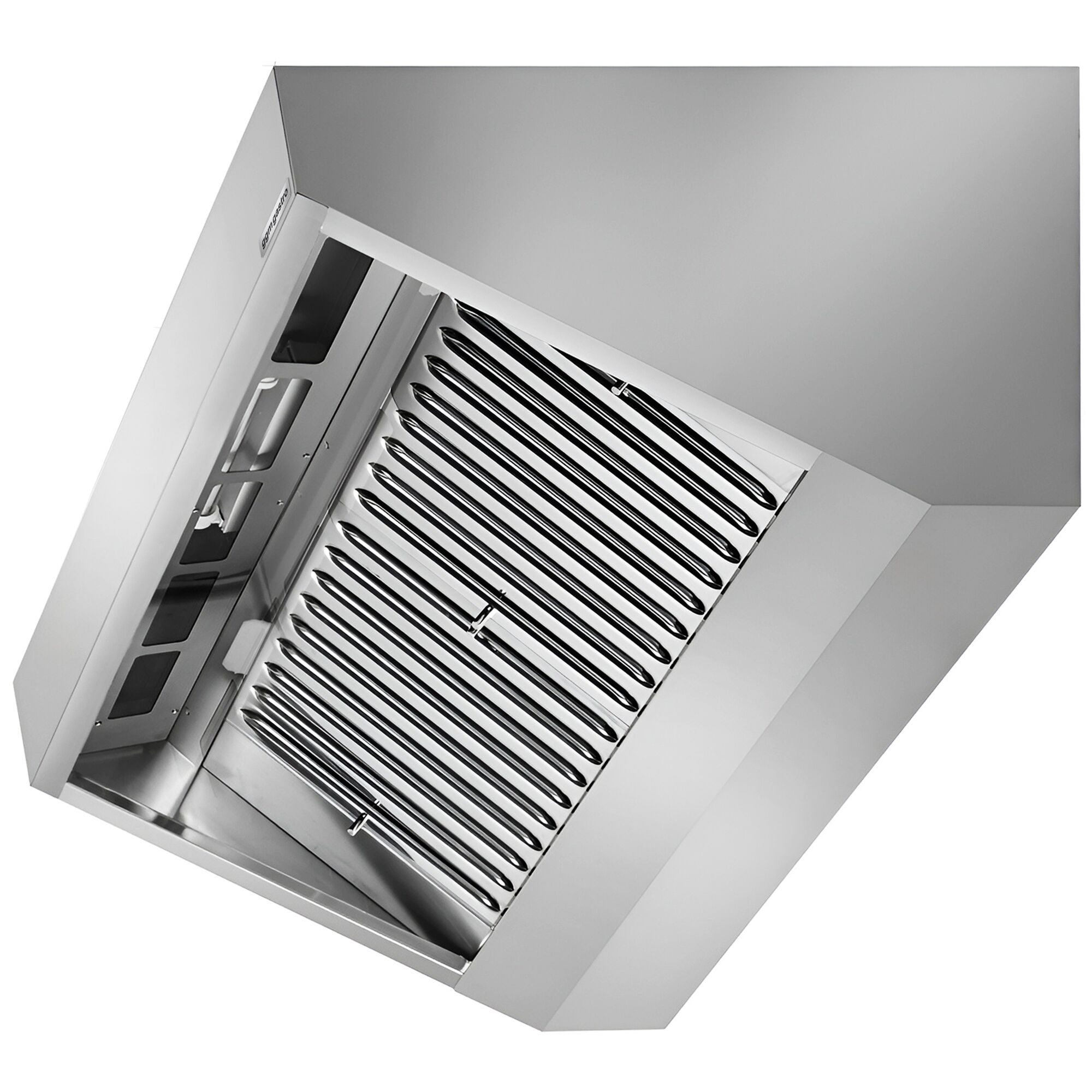 Commercial Wall-Mounted Extraction Canopy - 1000mm - with Baffle Filters & LED Lighting