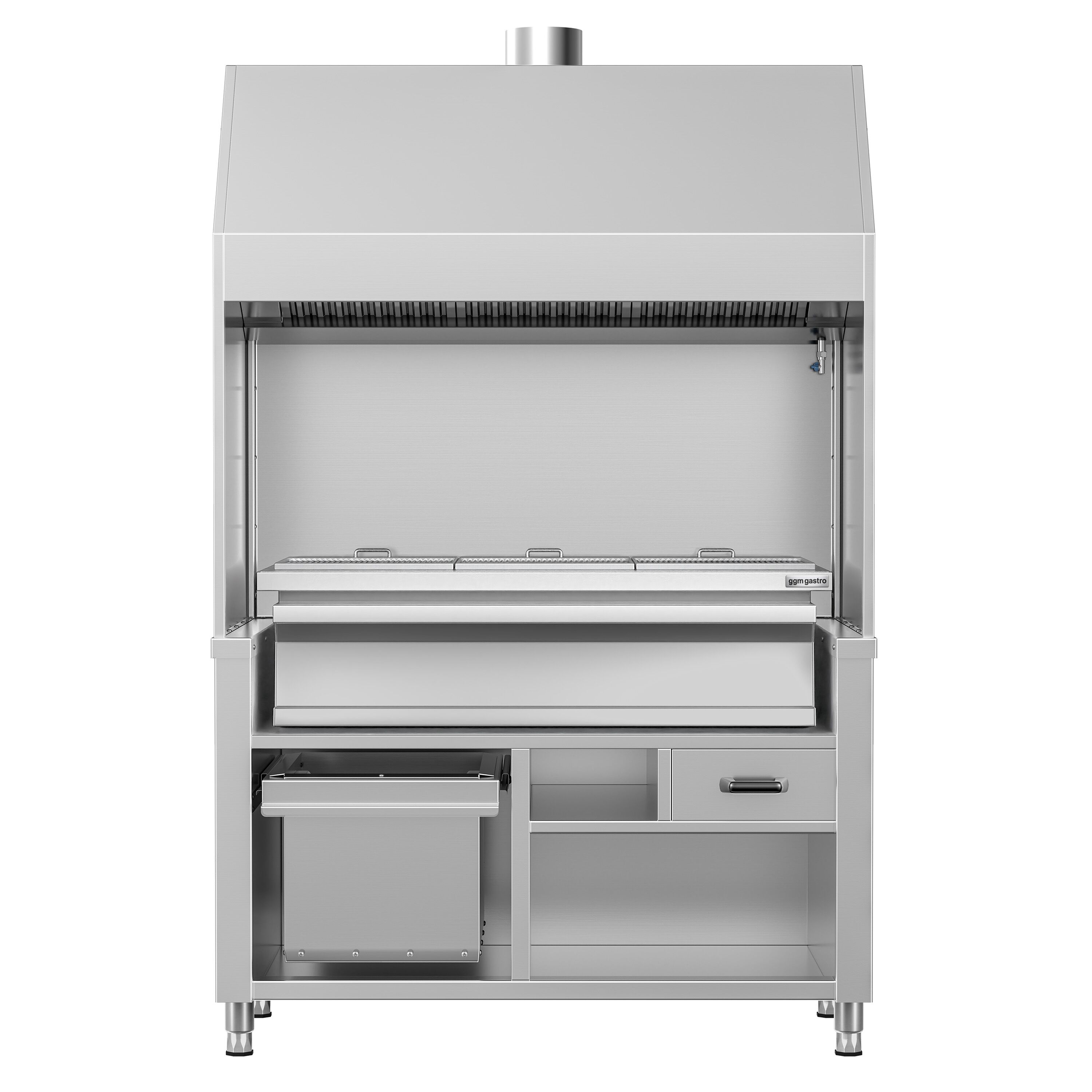 Charcoal Grill - 1360mm - 3 grill grates