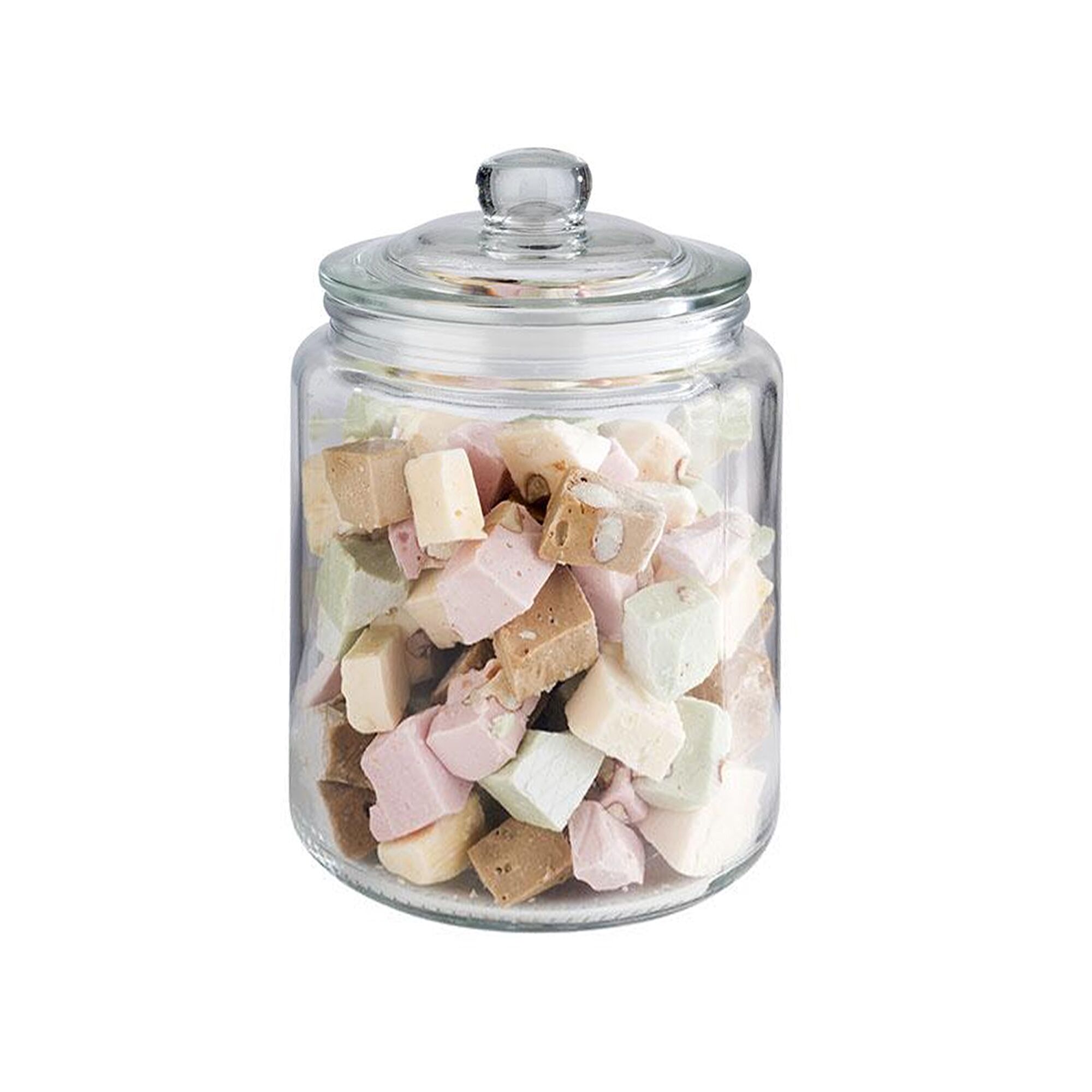 (6 pcs) Bocal de conservation - CLASSIC - 0,9 Liter - Transparent - incl. couvercle en verre avec joint