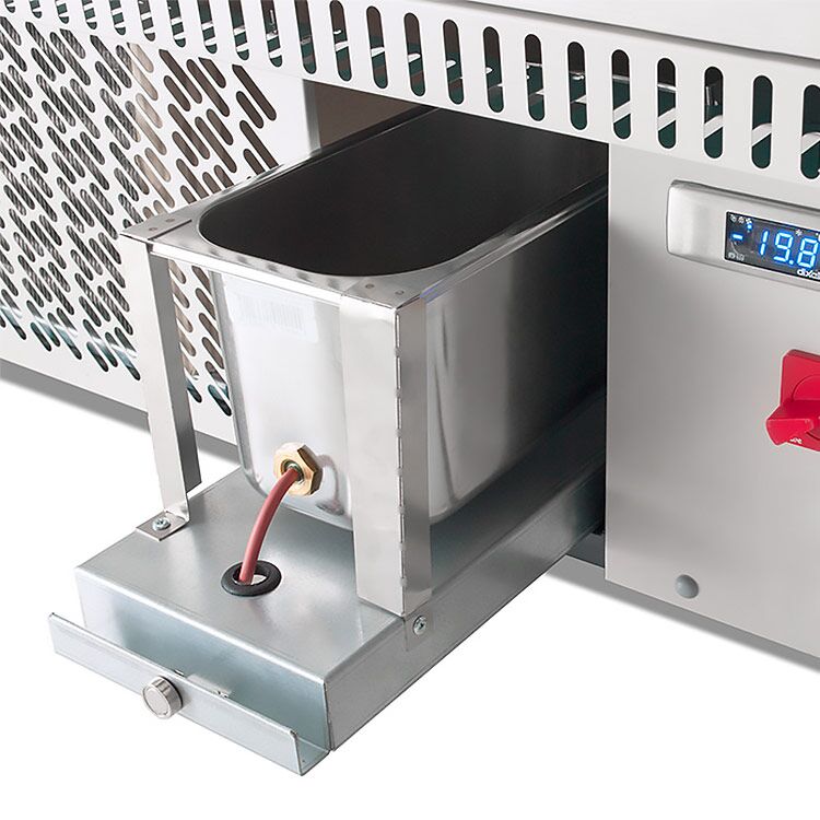 Vitrine à glace IVY – 1606 mm – refroidissement ventilé – pour 16 bacs à glace de 5 litres – Blanc