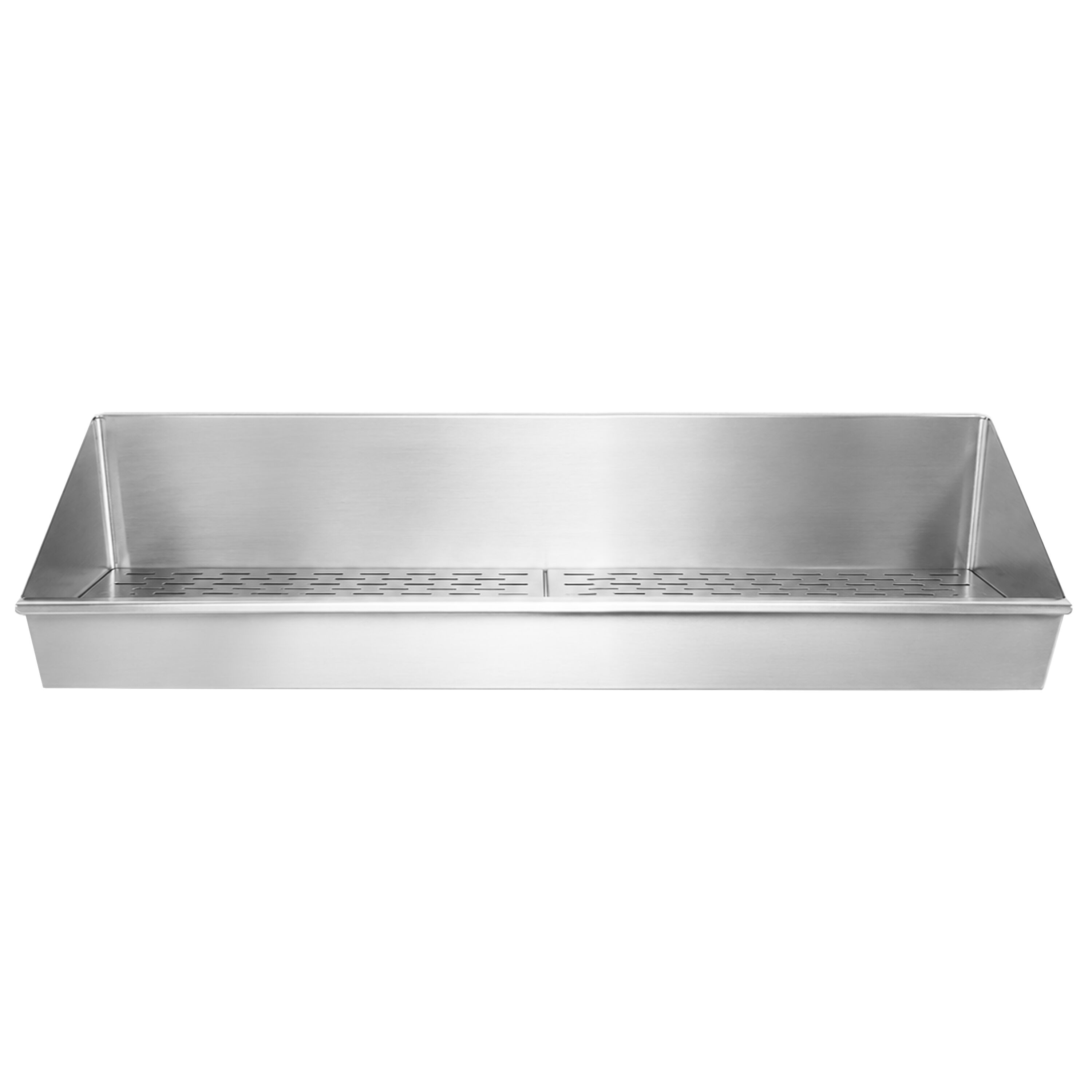 Bac à frites en acier inoxydable - 1000x300mm - avec filtre égouttoir