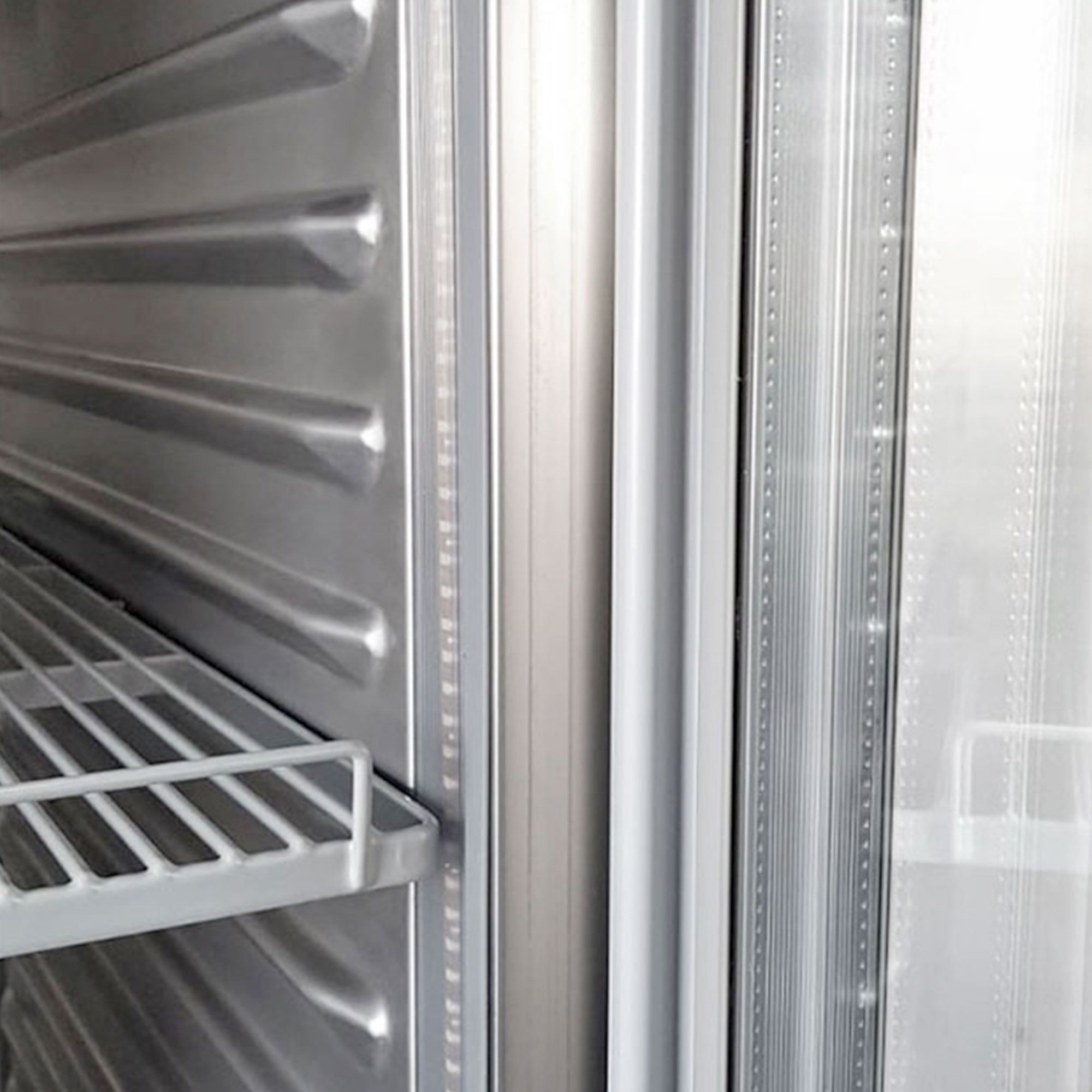 Armoire réfrigérée négative en acier inoxydable PREMIUM PLUS – GN 2/1 – 560 litres – avec 1 porte vitrée