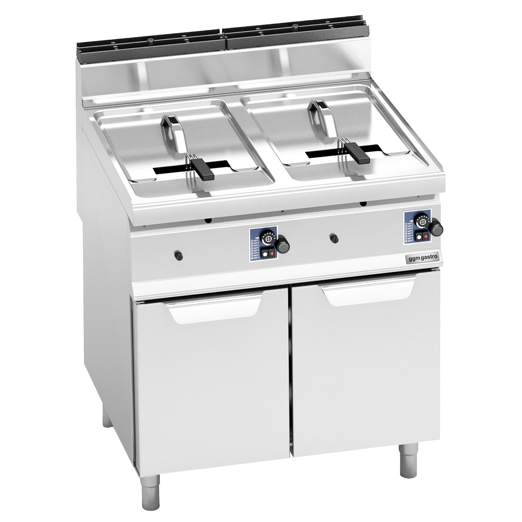 Friteuse à gaz double - 10 + 10 litres - 13,8 kW