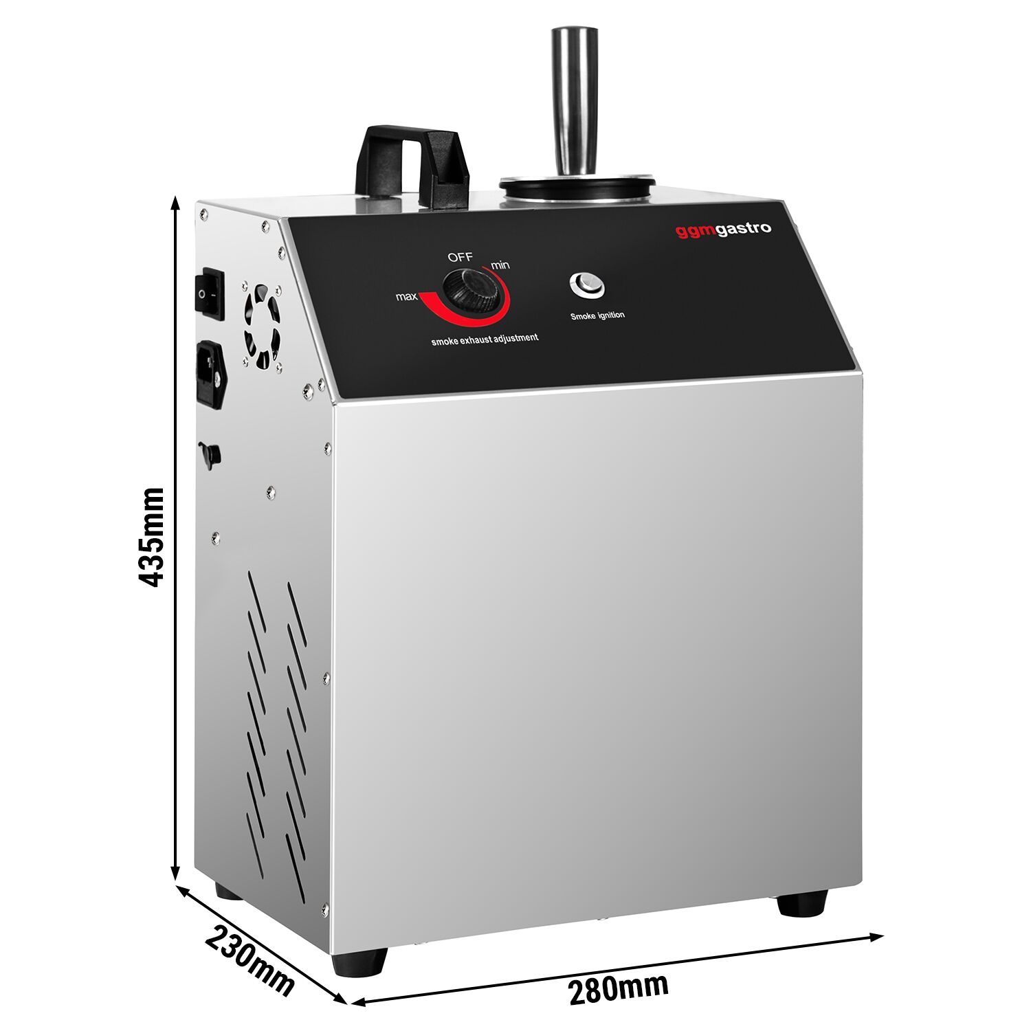 Compact Fumoir électrique professionnel - Commande électronique - 280x230mm - fumage à chaud et à froid