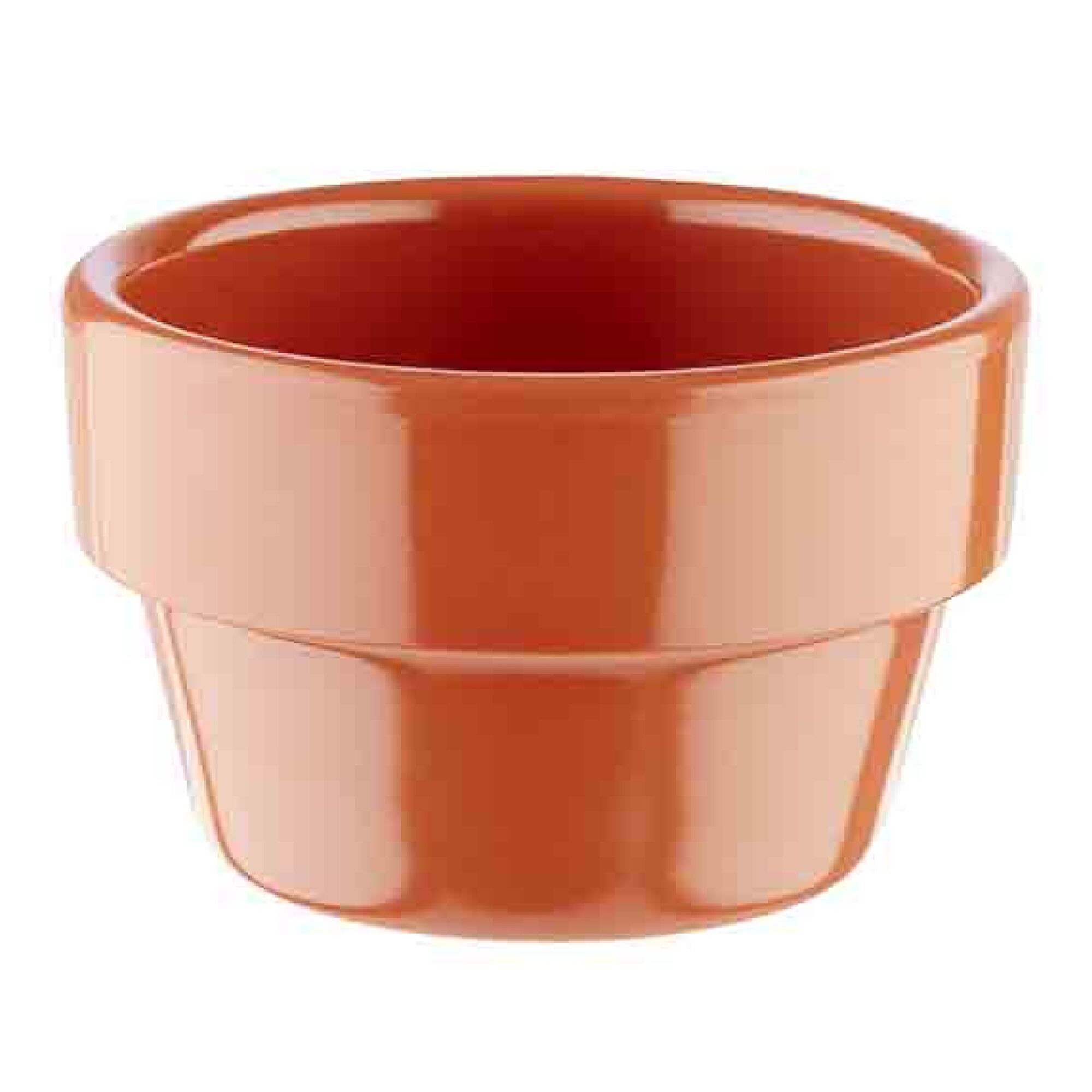 (60 pièces) Coupelles à sauce - FLOWER POT - Melamine - 40 ml - Ø 60 mm - Terracotta