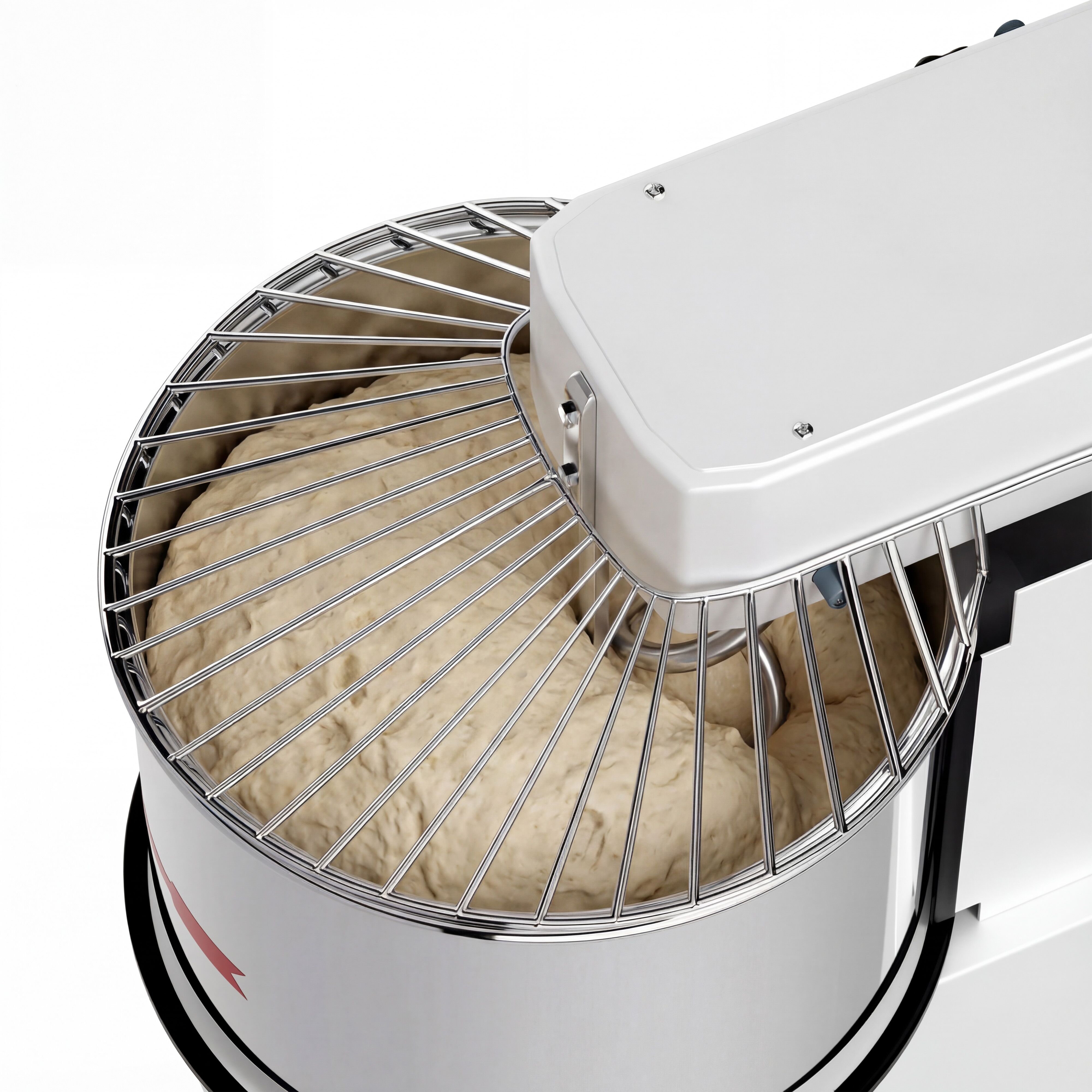 Pétrin à Pâte / Pétrin à spirale - 42 Litres / 38 kg - 2 Vitesses - Cuve Amovible & Tête Relevable - Fonction Minuterie