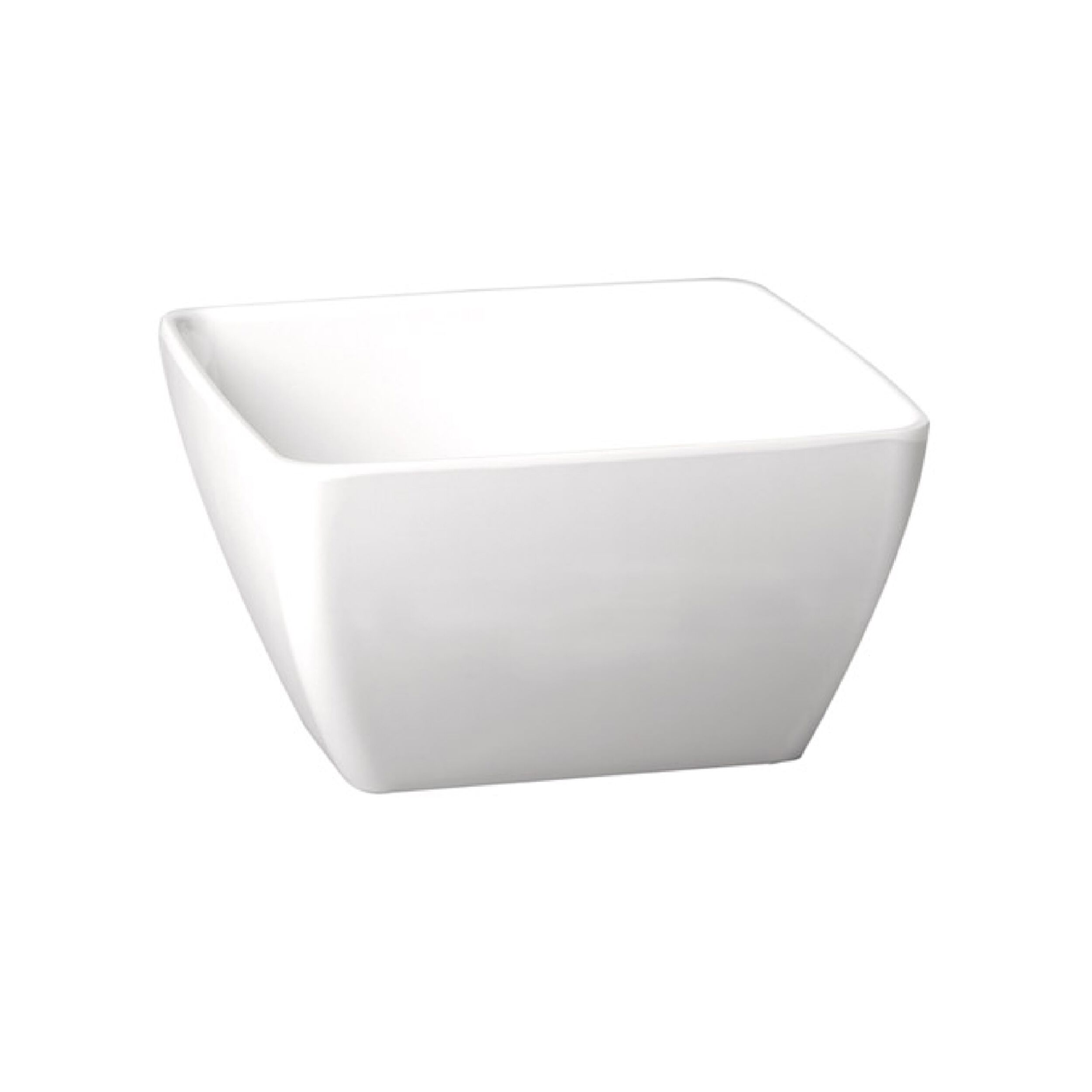 (6 pcs) Coupe - PURE - Mélamine - 0,4L - carré - lot de 6 - 130x130mm - Profondeur : 60mm - Blanc