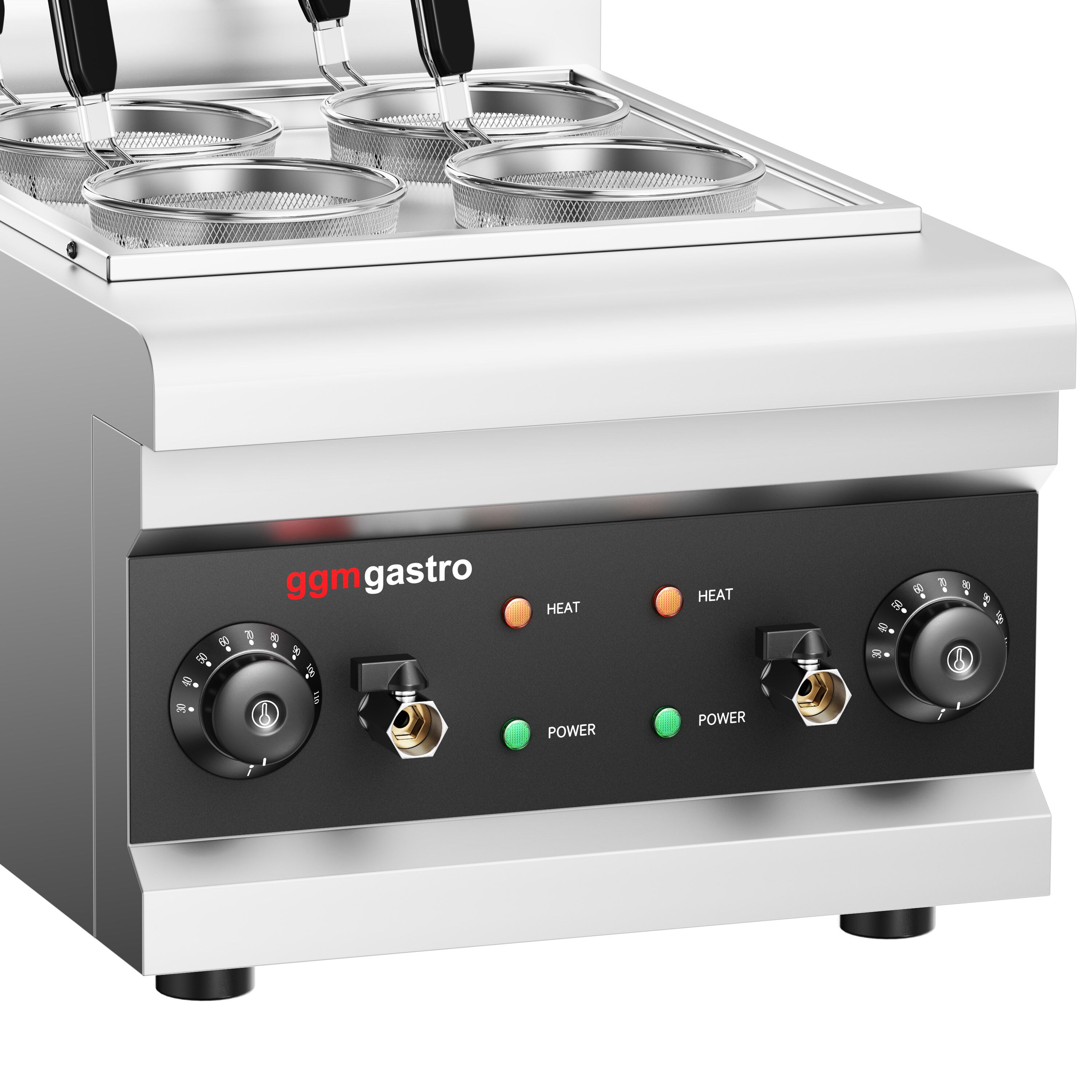 Cuiseur à pâtes électrique – 3 kW – incl. 4 paniers