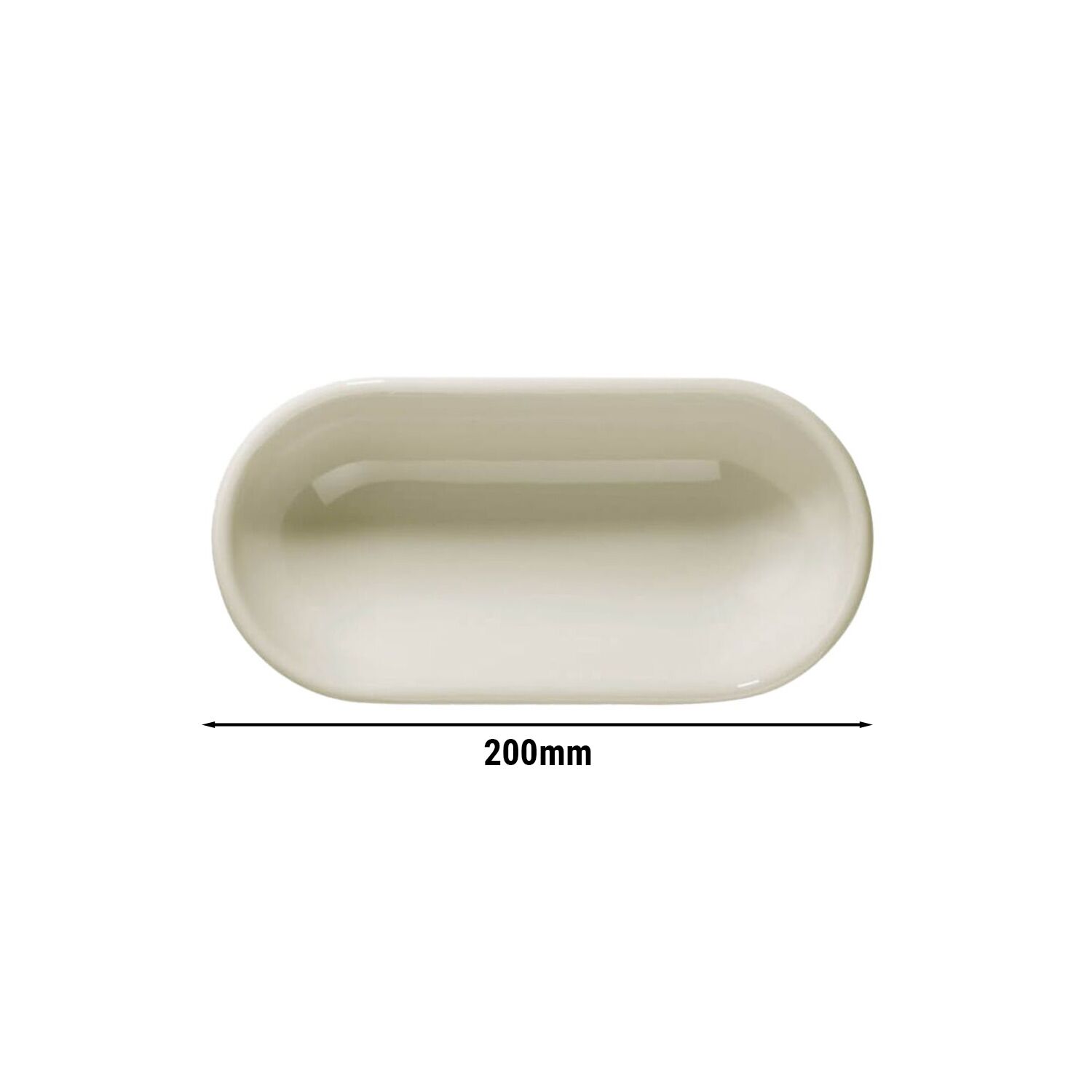 (24 pcs) Coupe - Ø 200mm - Crème