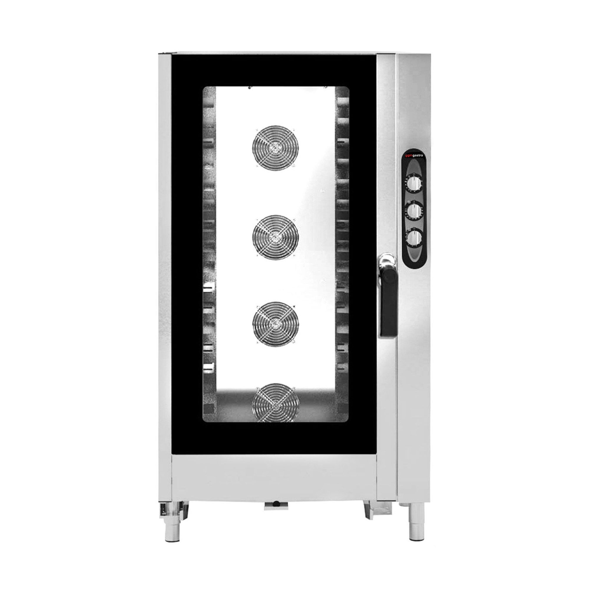 Electric Commercial Combi Oven - Manual Controls - 20x GN 1/1 - incl. Trolley