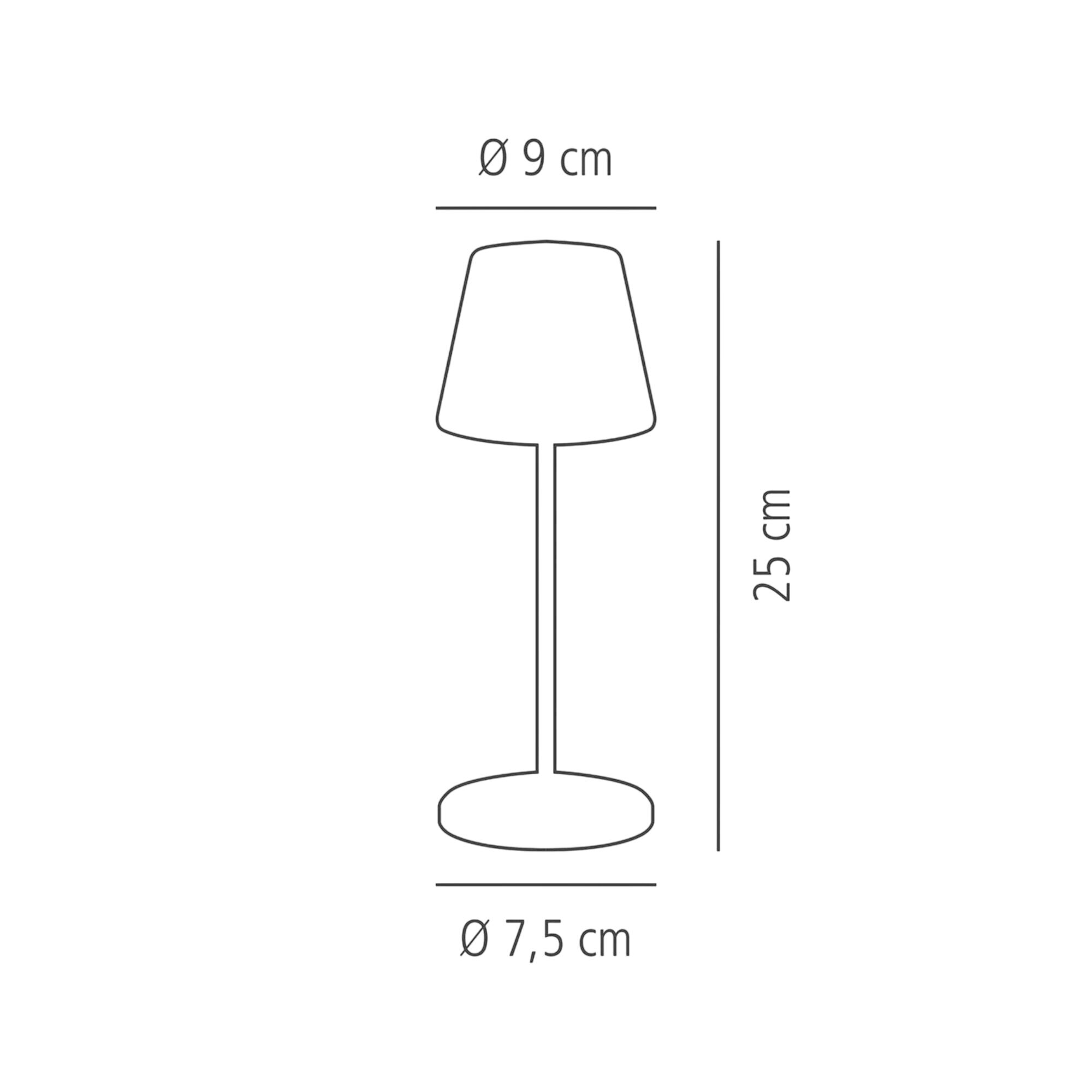 (4 pièces) Lampe de table – MERLE MINI – dimmable en 3 niveaux – Ø 90 mm – Cuivre