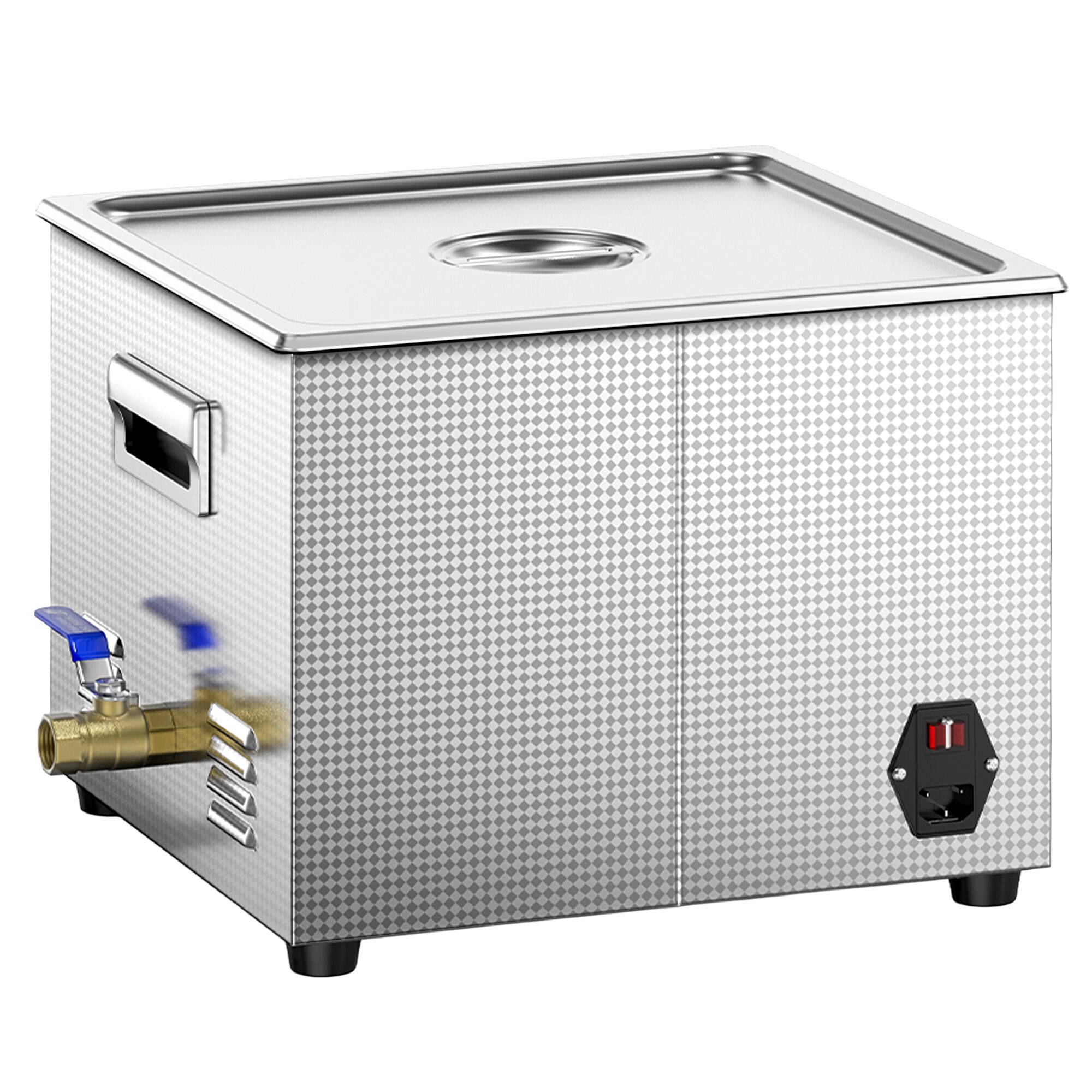 Nettoyeur à Ultrasons - 15 Litres - 360 Watt Puissance Ultrasonique - avec Robinet de Vidange