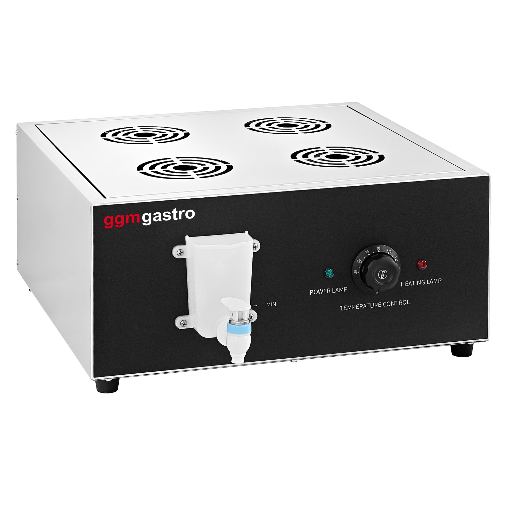 Cuiseur vapeur Dim Sum Professionnel - 2,5kW - Manuel - avec 16 paniers en bambou et 4 couvercles