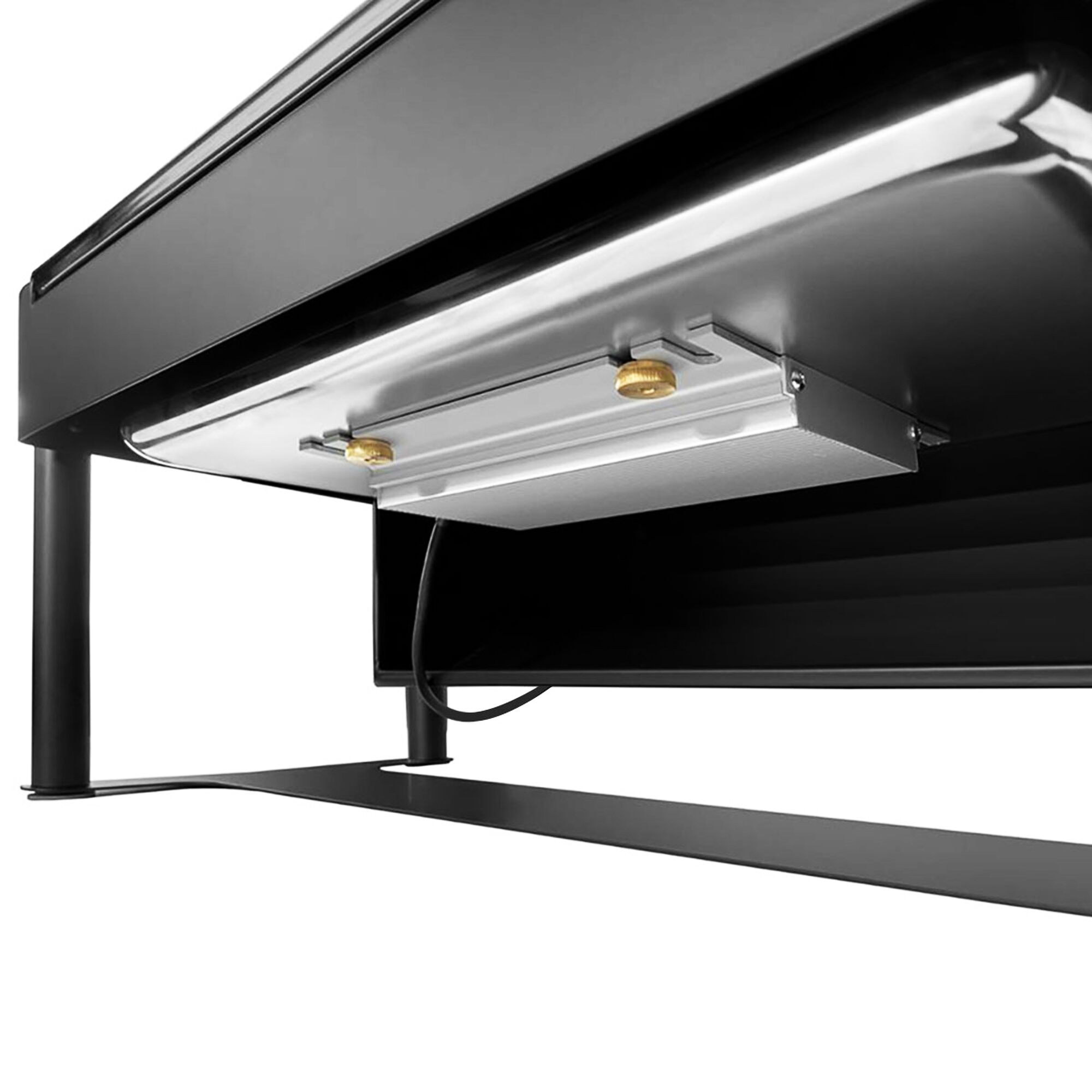 Chafing dish électrique - GN 1/1 - avec couvercle roll top - Noir