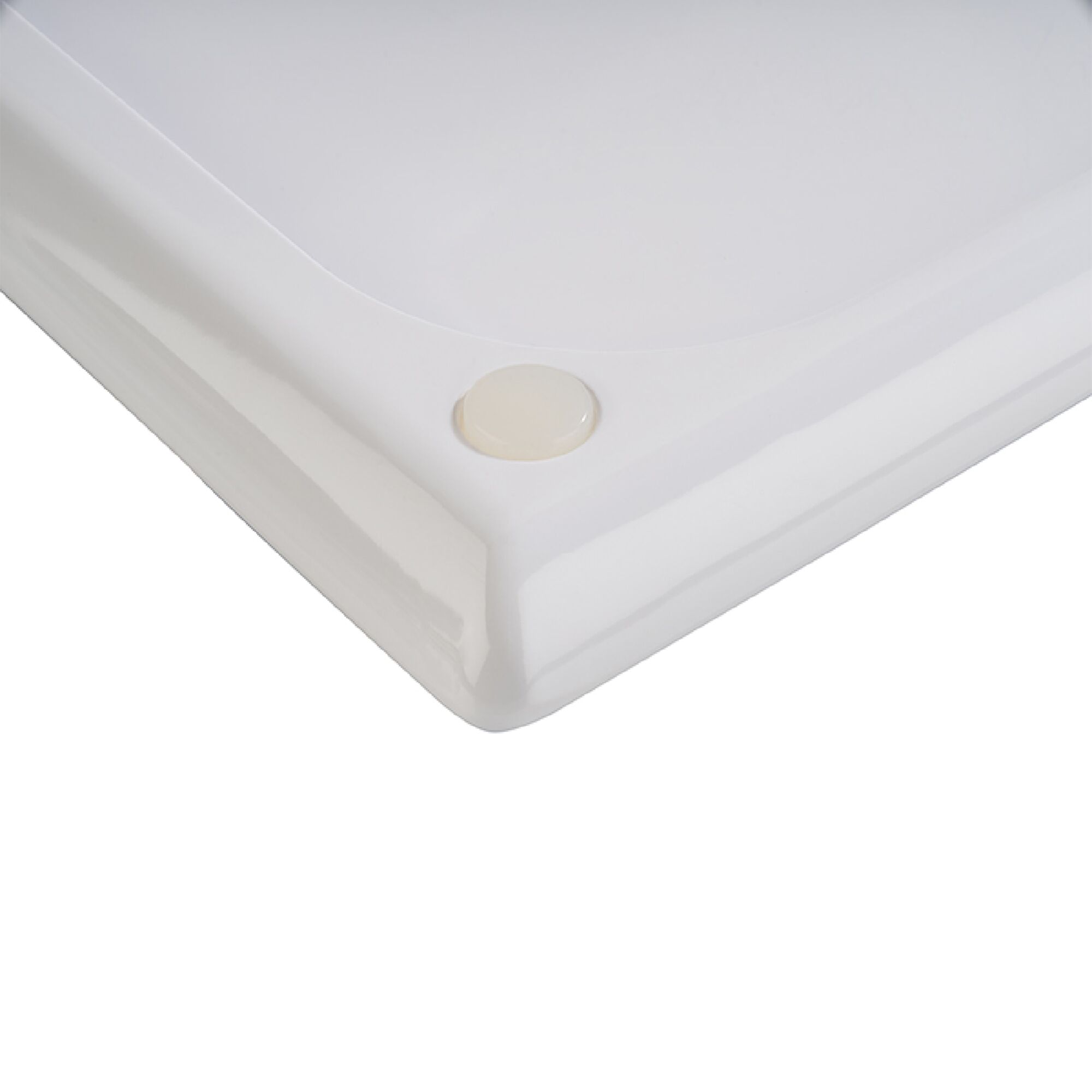 (6 pièces) Plateau GN 2/4 – BLUE_OCEAN – Mélamine – Hauteur : 20 mm – Blanc/Bleu
