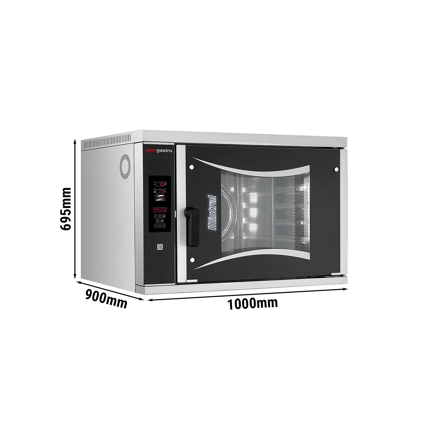 Four mixte de boulangerie – Digital – 6x EN 600 × 400 – incl. système de lavage