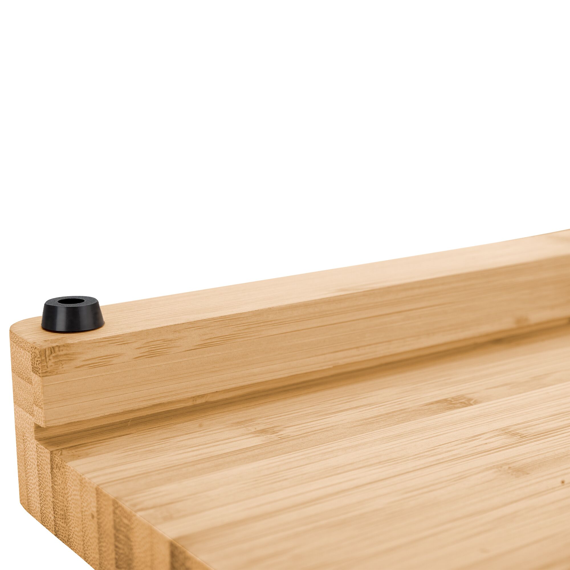 ZWILLING | Bamboo Chopping Board with Stainless Steel Tray – 390×300 mm, Juice Groove, FSC
