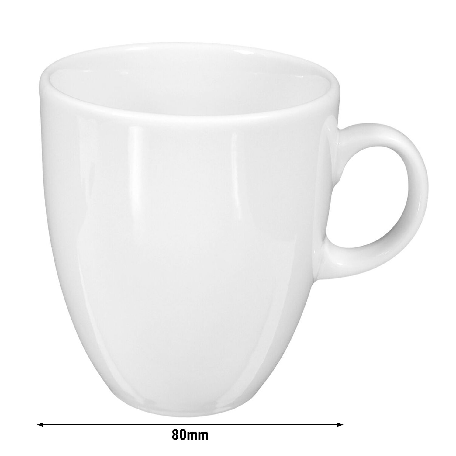 (6 pièces) SELTMANN WEIDEN | Tasse - 0,25 L - Blanc/Uni