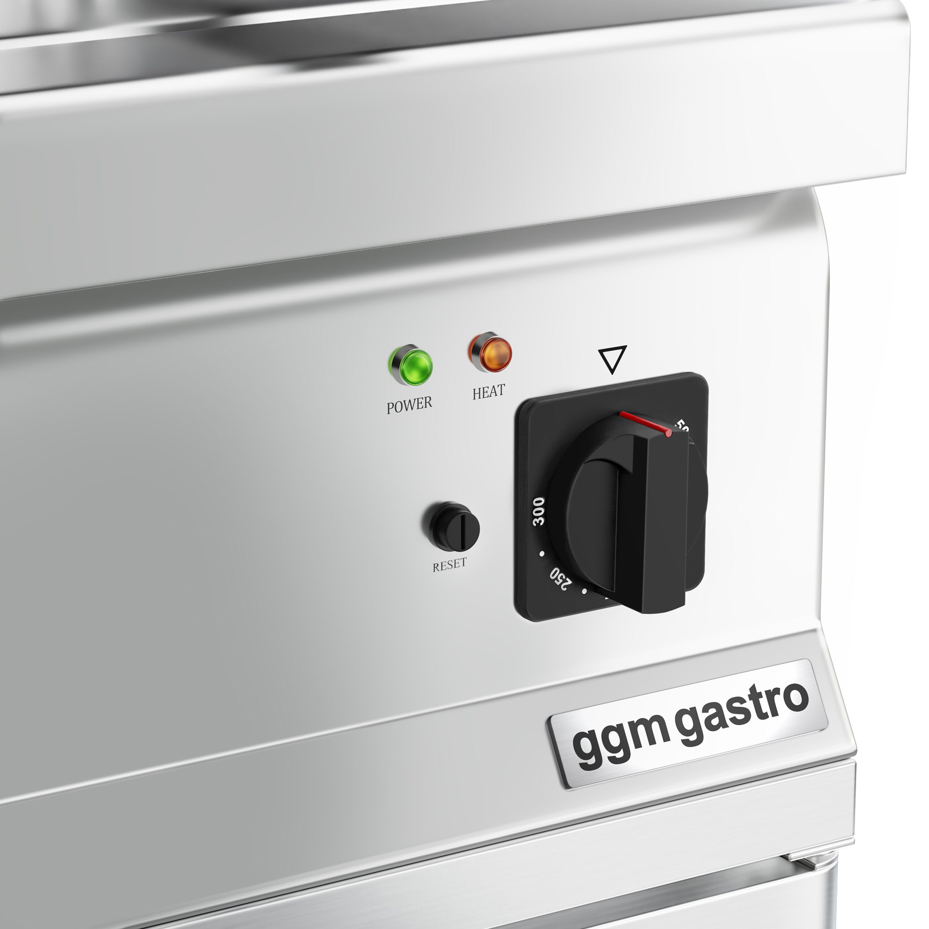 Commercial Electric Griddle - 7.1kW - Smooth/Ribbed Plate (half & half) - Cooking area: 795x535mm - with Cabinet Base - 2 Doors