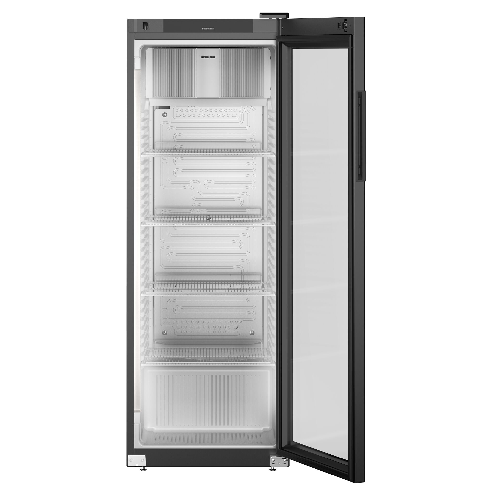 LIEBHERR | Kühlschrank PERFECTION - 347 Liter - Innen Kunststoff - mit 1 Glastür - Schwarz