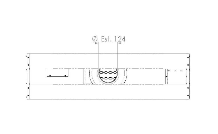Haube für Pizzaofen - 1340 mm - passend für PDP66B & PDP66BTC-NB
