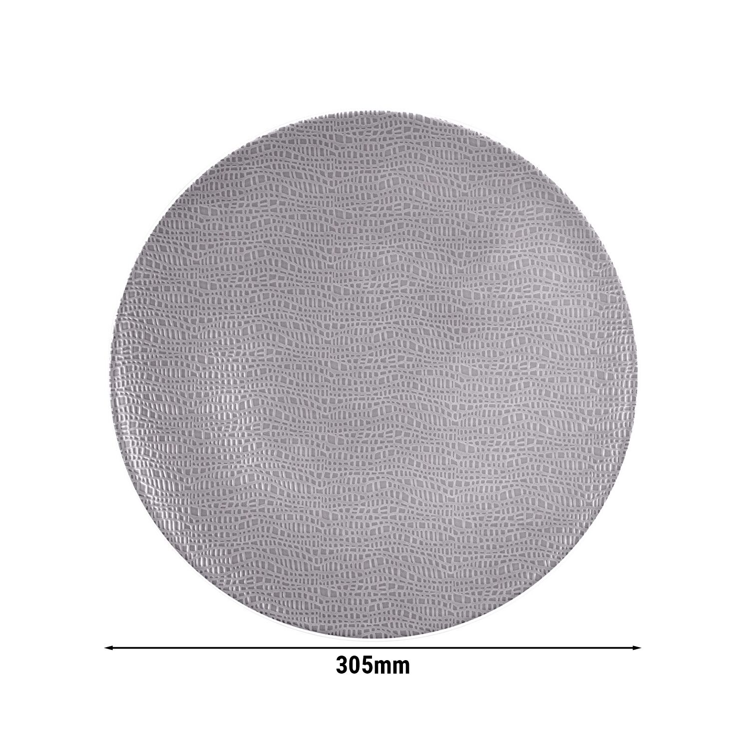 (6 pièces) SELTMANN WEIDEN | Assiette coupe – plate – Ø 300 mm – Gris
