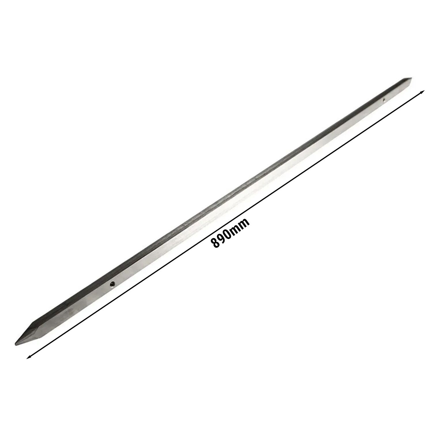 Brochette à kebab pour gril à gyros / kebab - 890x12x12mm - Inox - compatible avec DOK4-SB, DOKE4, DOBK4-SB, DOBKE4, DOK4-SB#2
