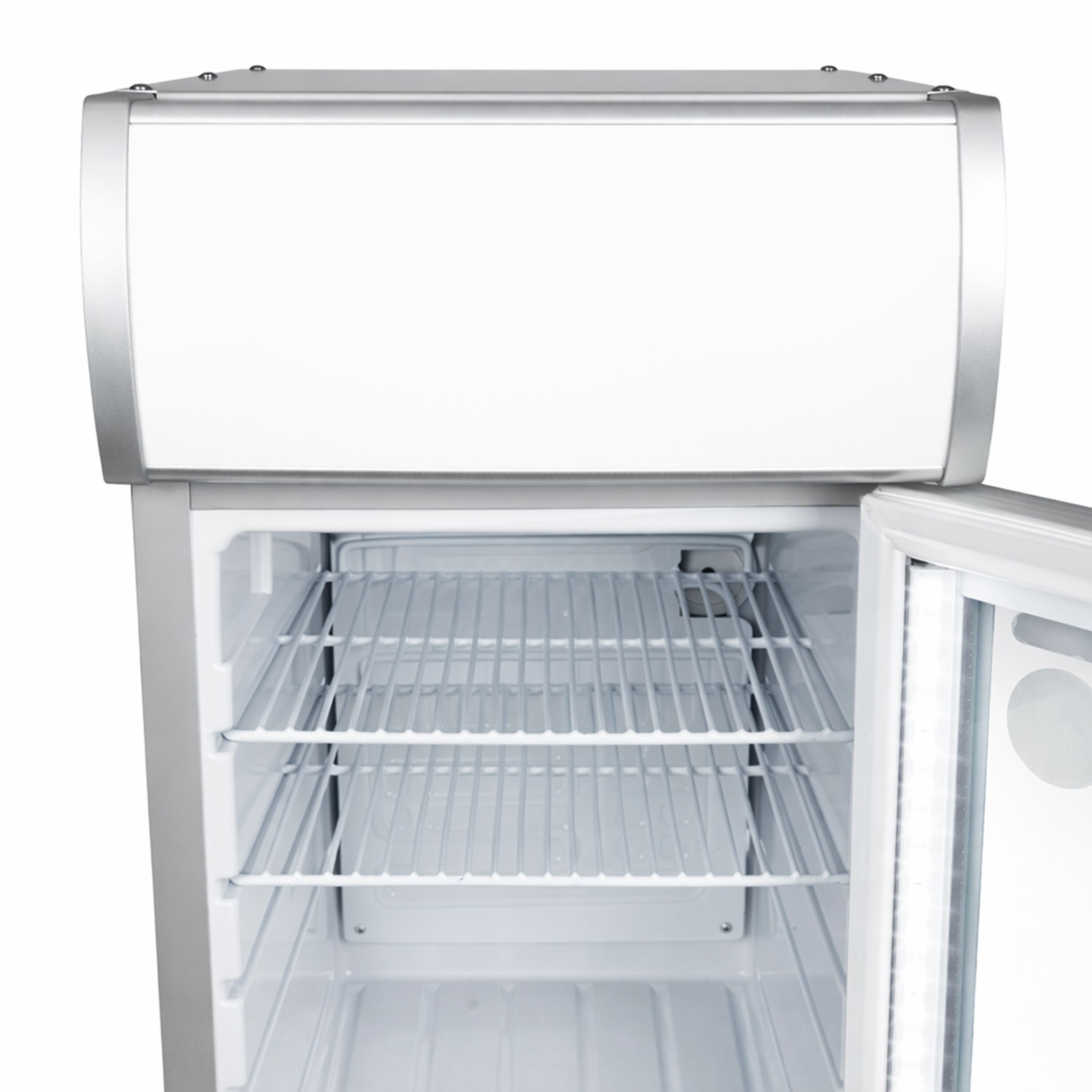 GASTRO-COOL | Minibar réfrigéré - 430 mm - 62 litres - avec 1 porte vitrée - Argent