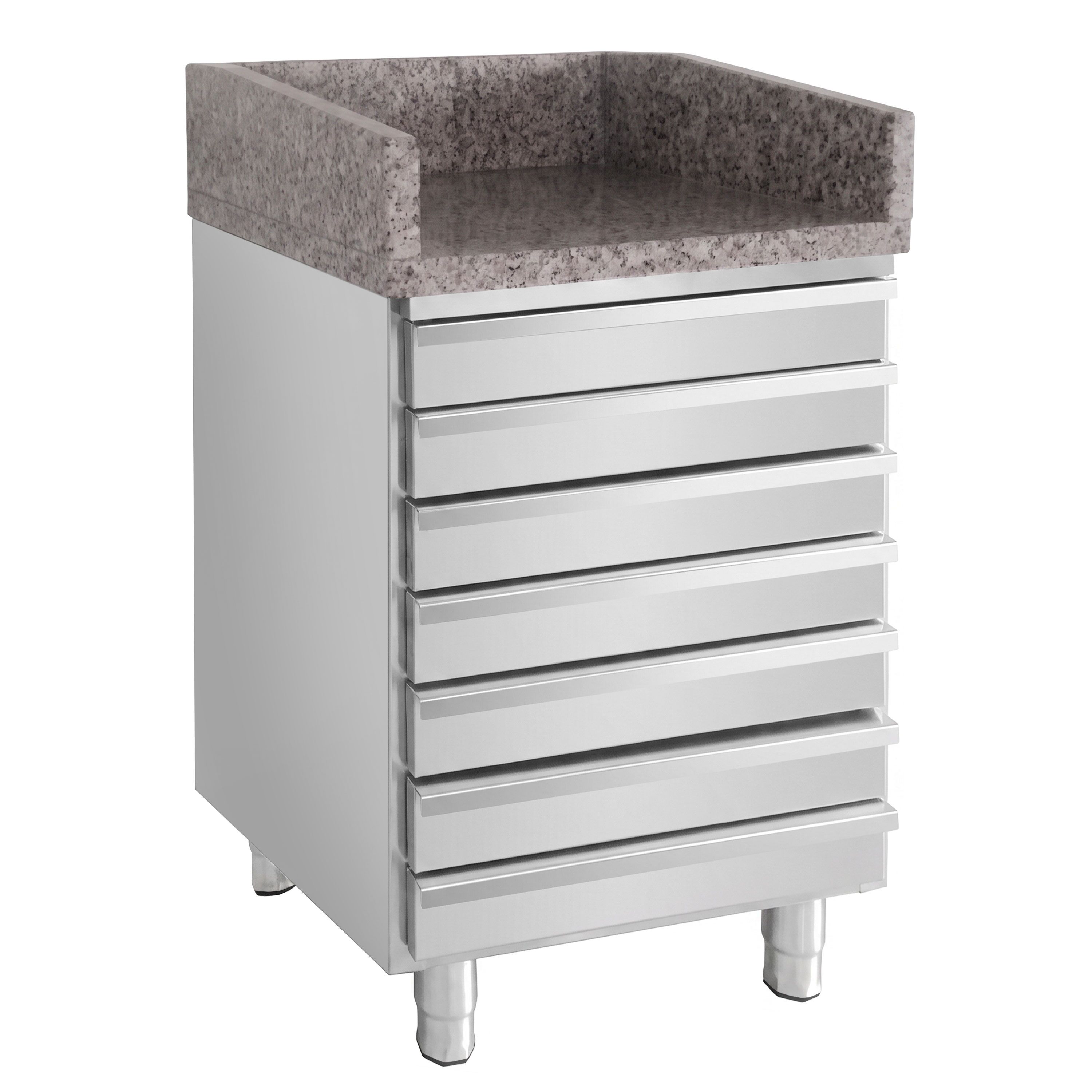 Till Counter POG147ND Compatible - 500mm - Stainless steel body