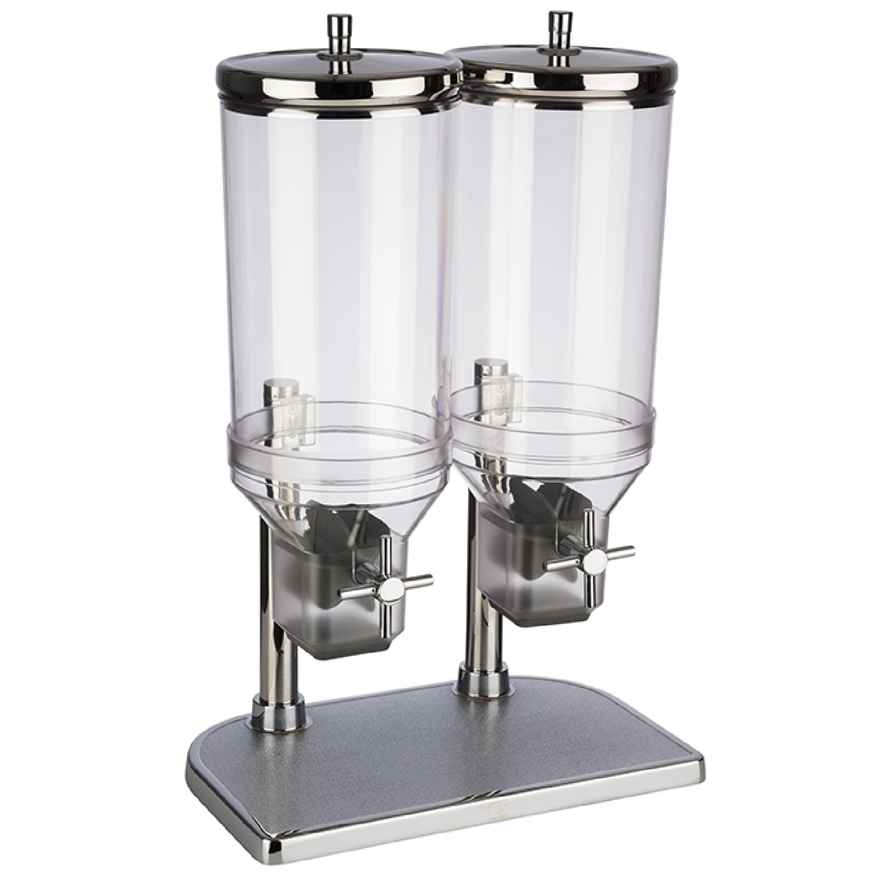 Dispenser per cereali - Linea FRESH+EASY - dosatore a manopola - 1 contenitore in SAN - 9 litri - supporto in acciaio inox