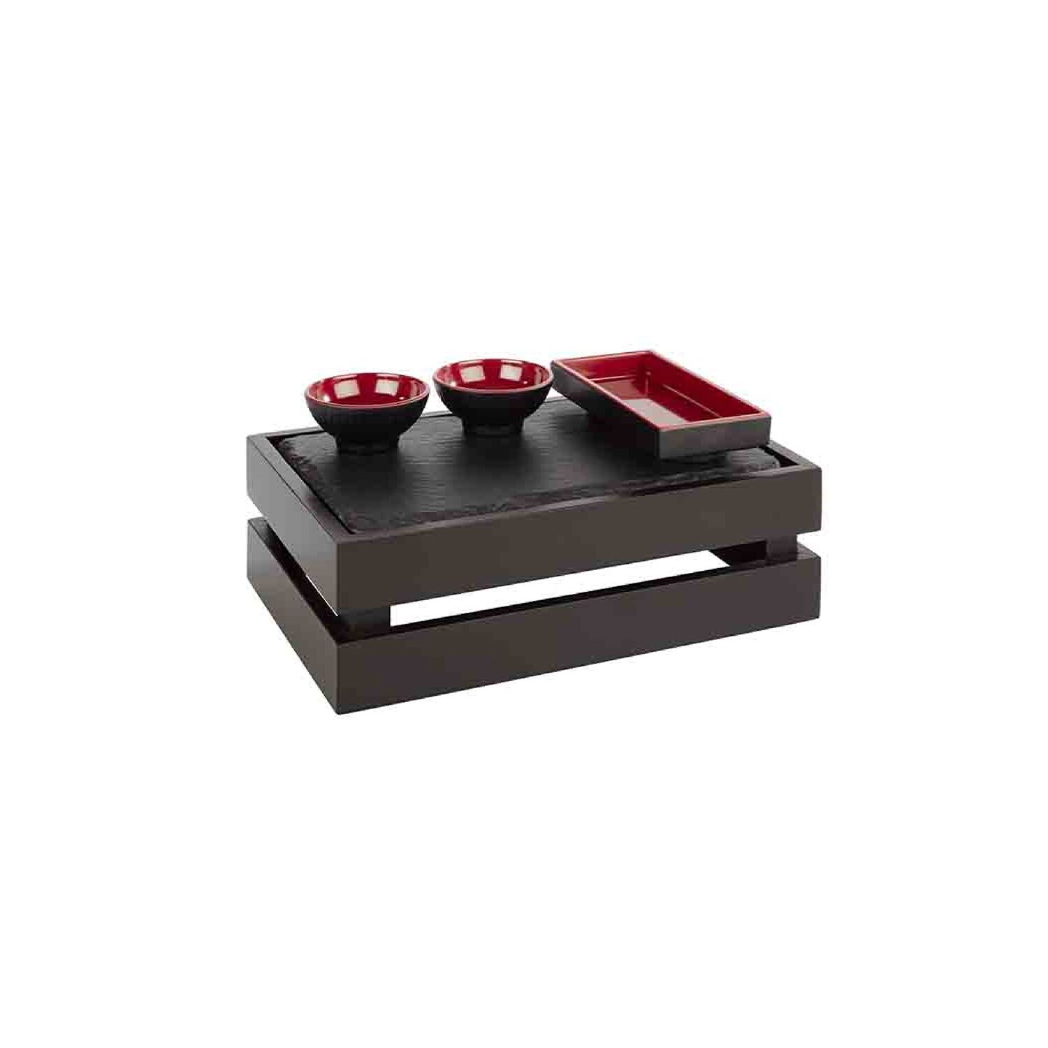 Caisse pour buffet - SUPERBOX - Bois - Noir - Hauteur:105mm
