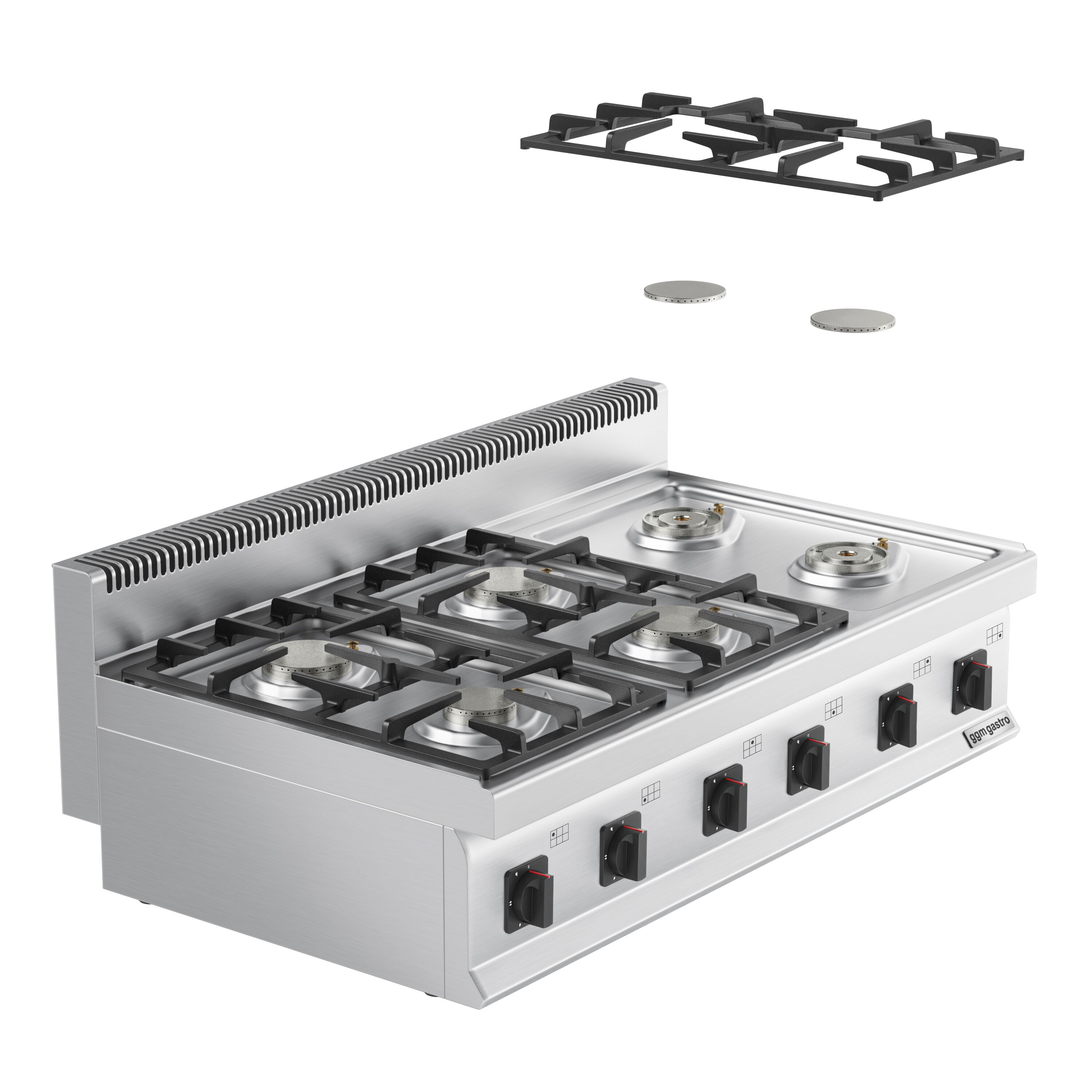Fourneau à gaz – 36 kW – 6 brûleurs