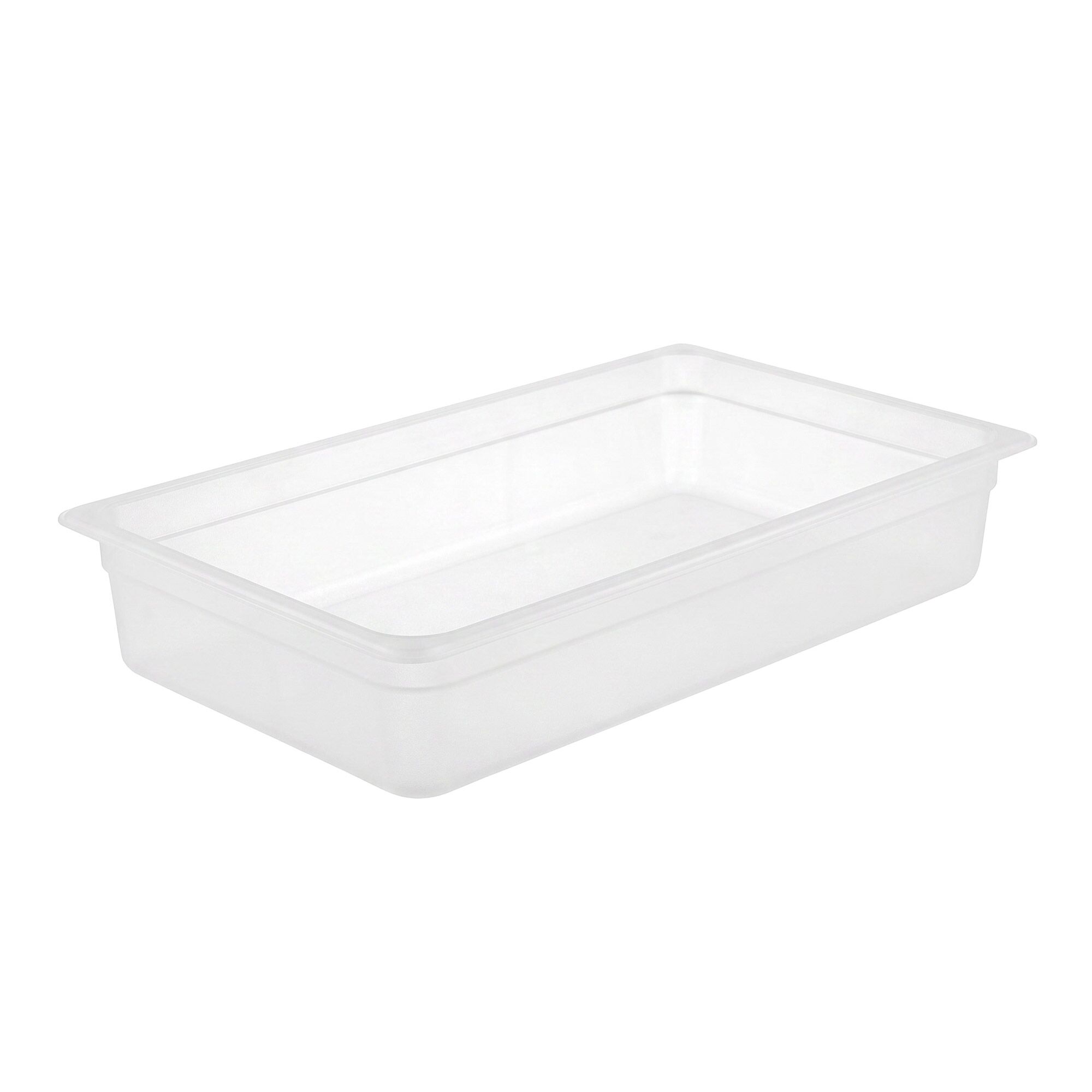 (6 pièces) Bac en Polypropylène - GN 1/1 - Translucide - 3 L - Hauteur : 100 mm