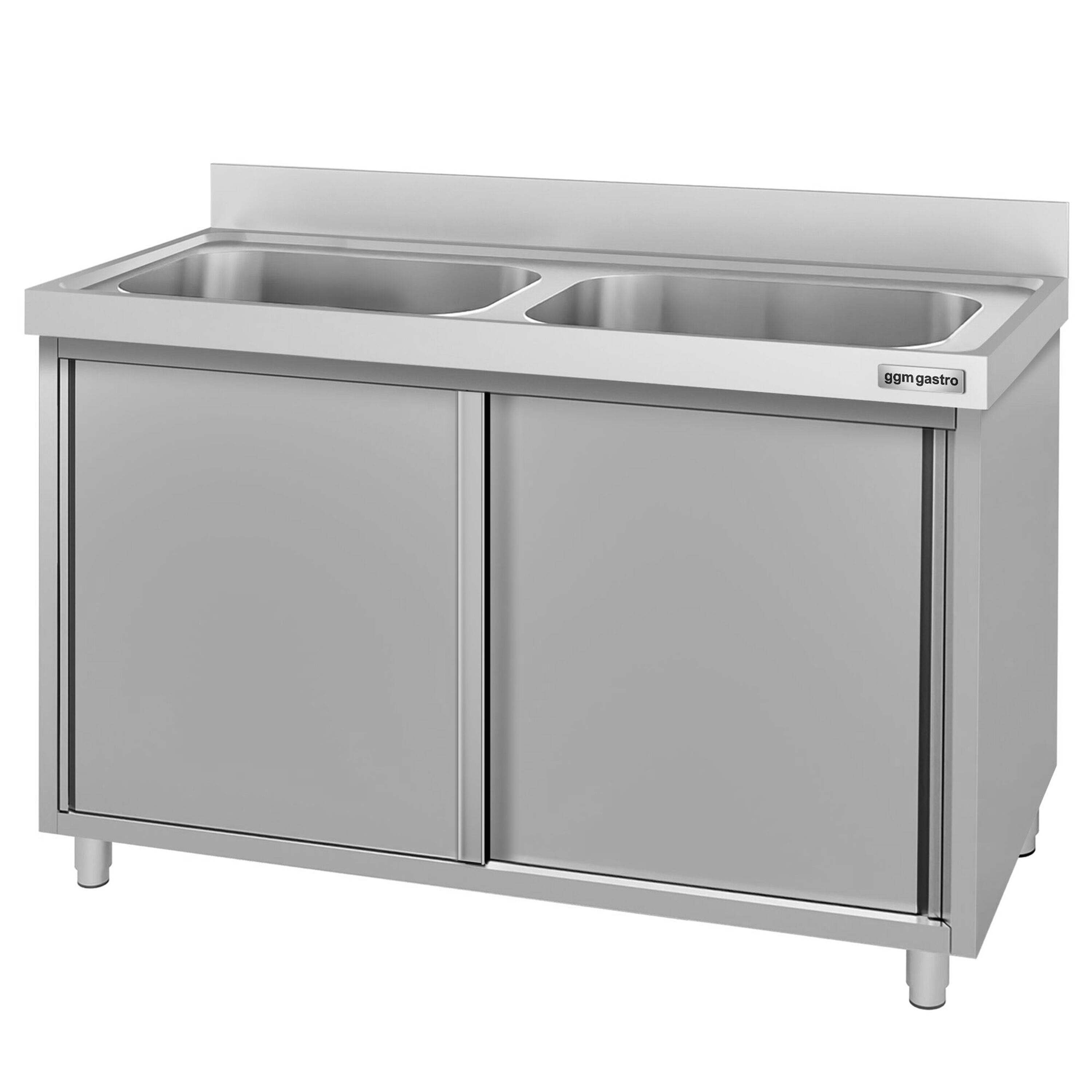 ECO pot washing cabinet – 1600 x 600 mm – with 2 basins