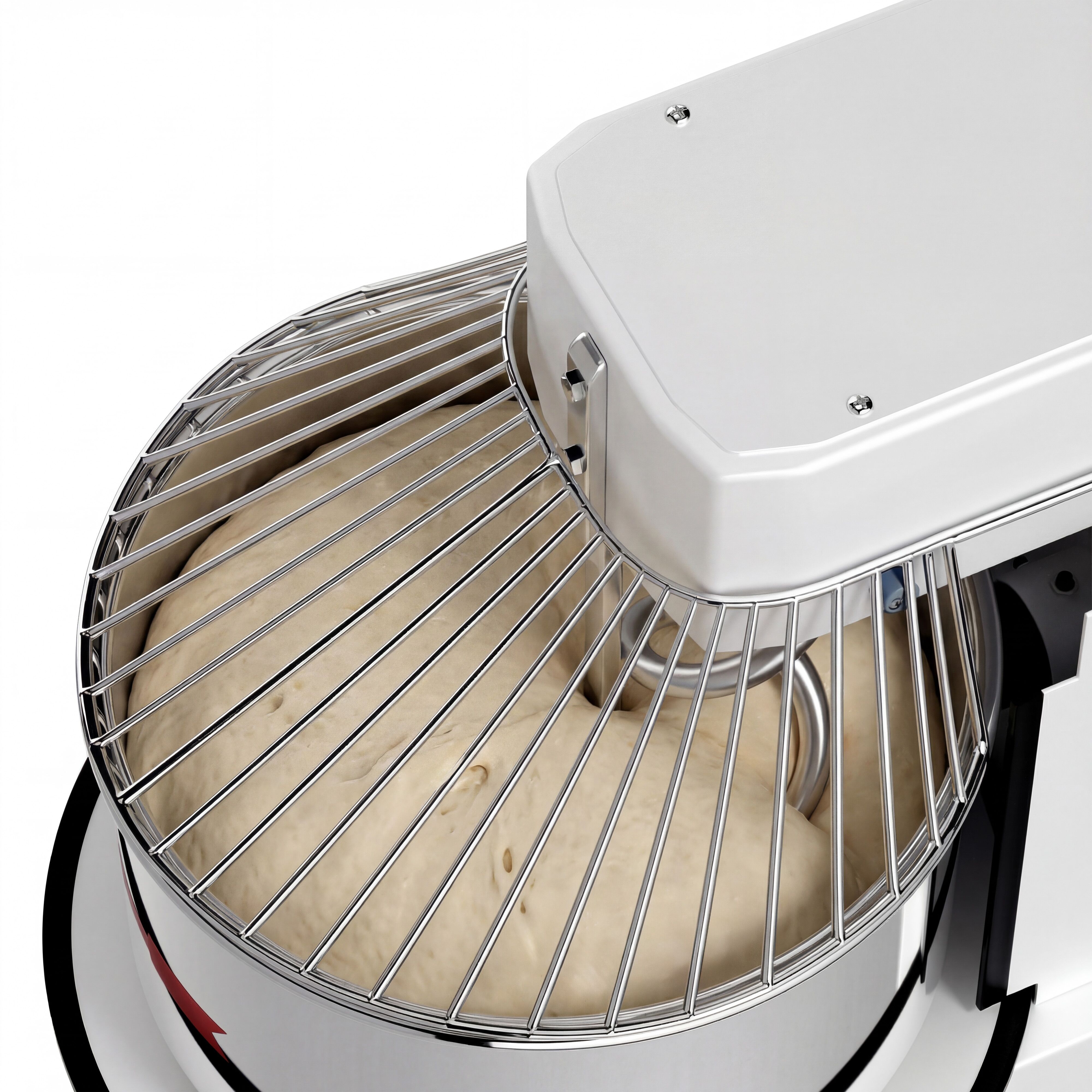 Pétrin à Pâte / Pétrin à spirale - 22 Litres / 18 kg - 1 Vitesse - Cuve Amovible & Tête Relevable - Fonction Minuterie