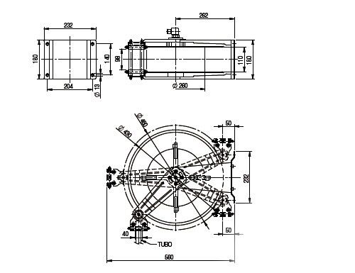 Schlauchaufroller - 15m - mit Nito-Pistole