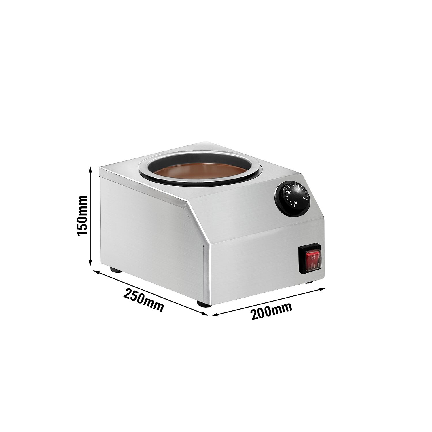 Fondoir à chocolat à chauffage sec - 2litres - 0,3kW