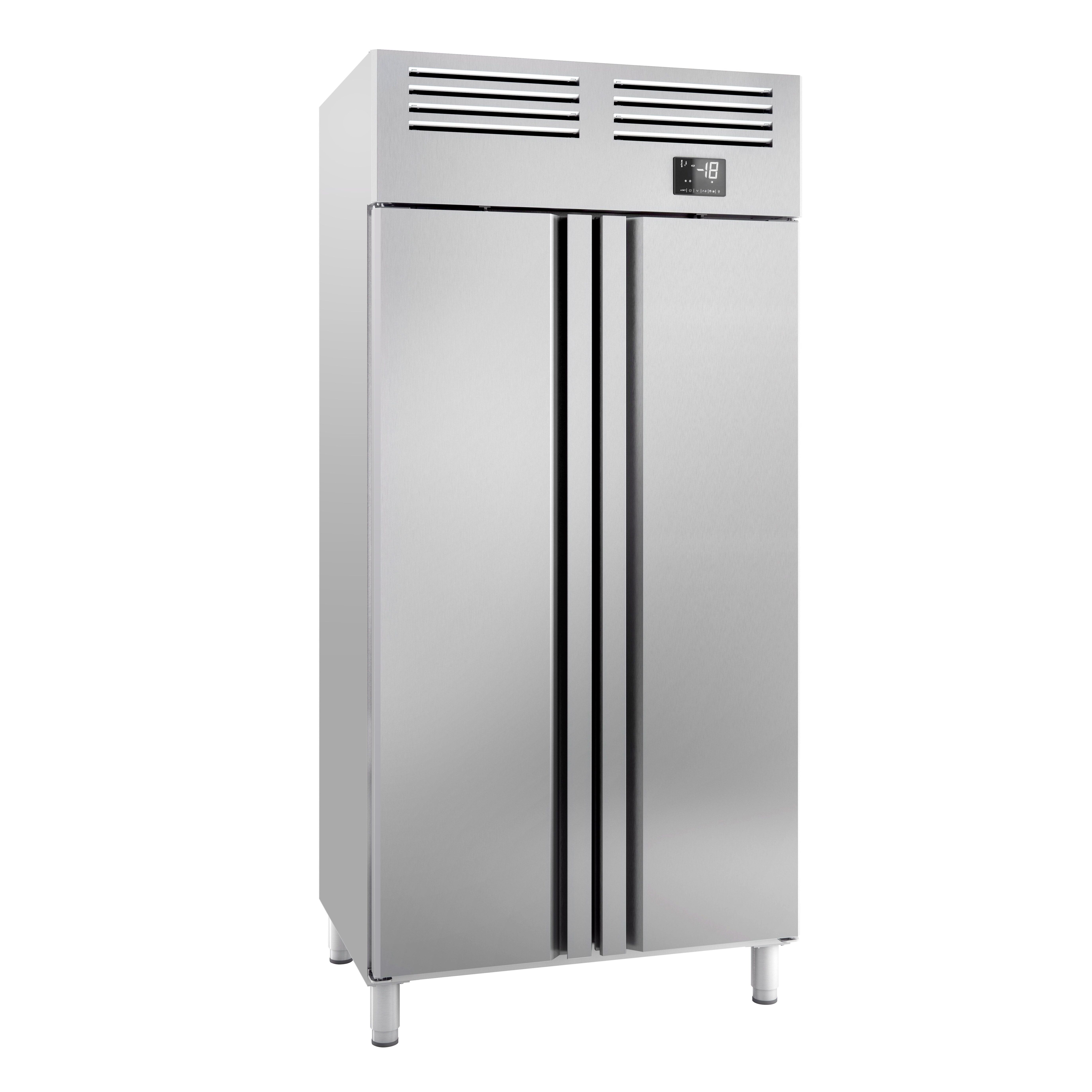 Armoire réfrigérée négative en acier inoxydable PREMIUM PLUS – GN 1/1 – 745 litres – avec 2 portes