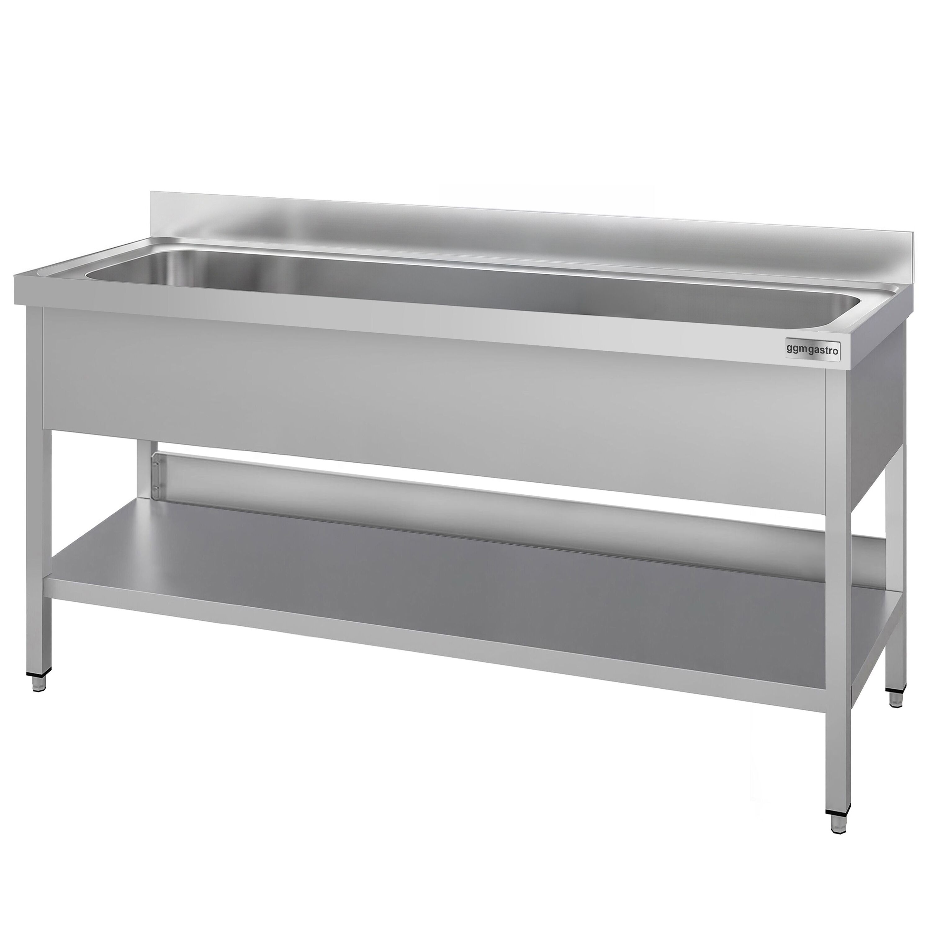 ECO pot washing table - 1800x600mm - with 1 basin