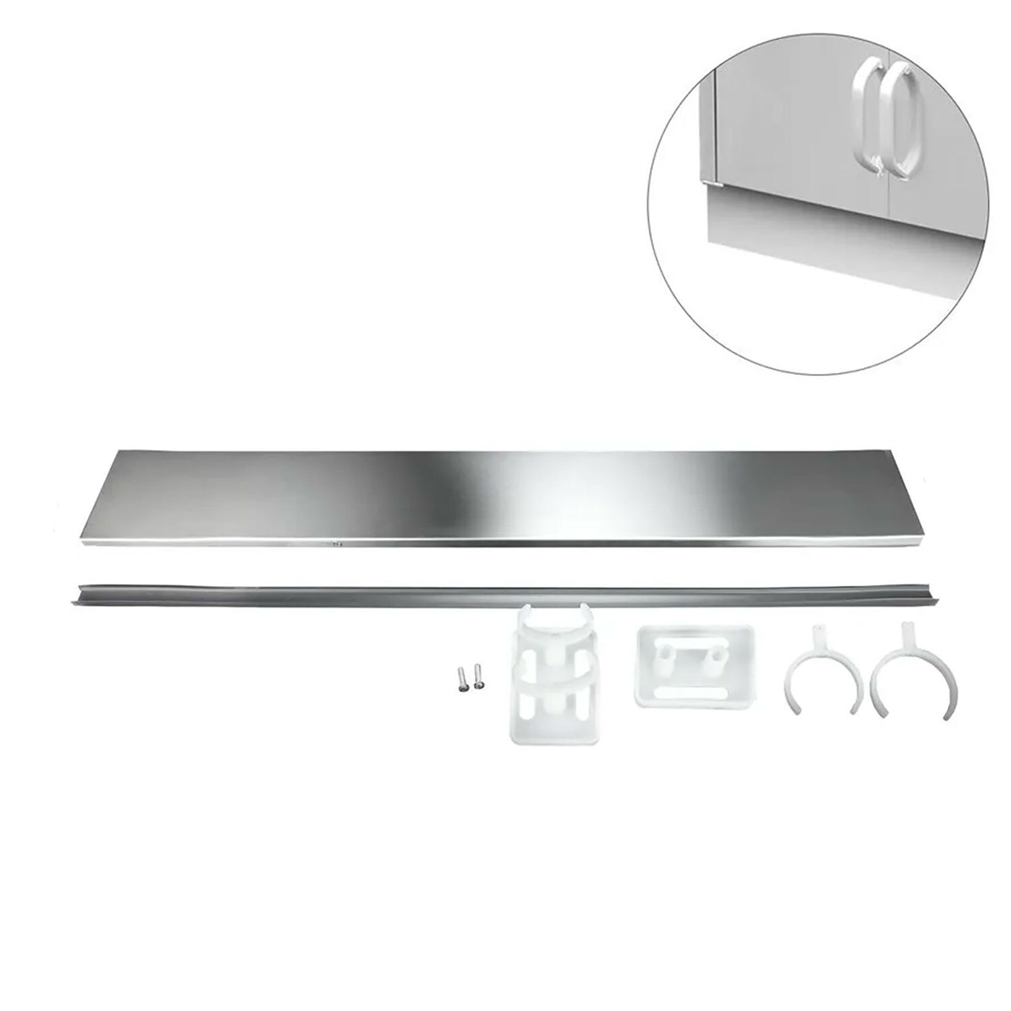 Socle en inox – longueur : 1400 mm